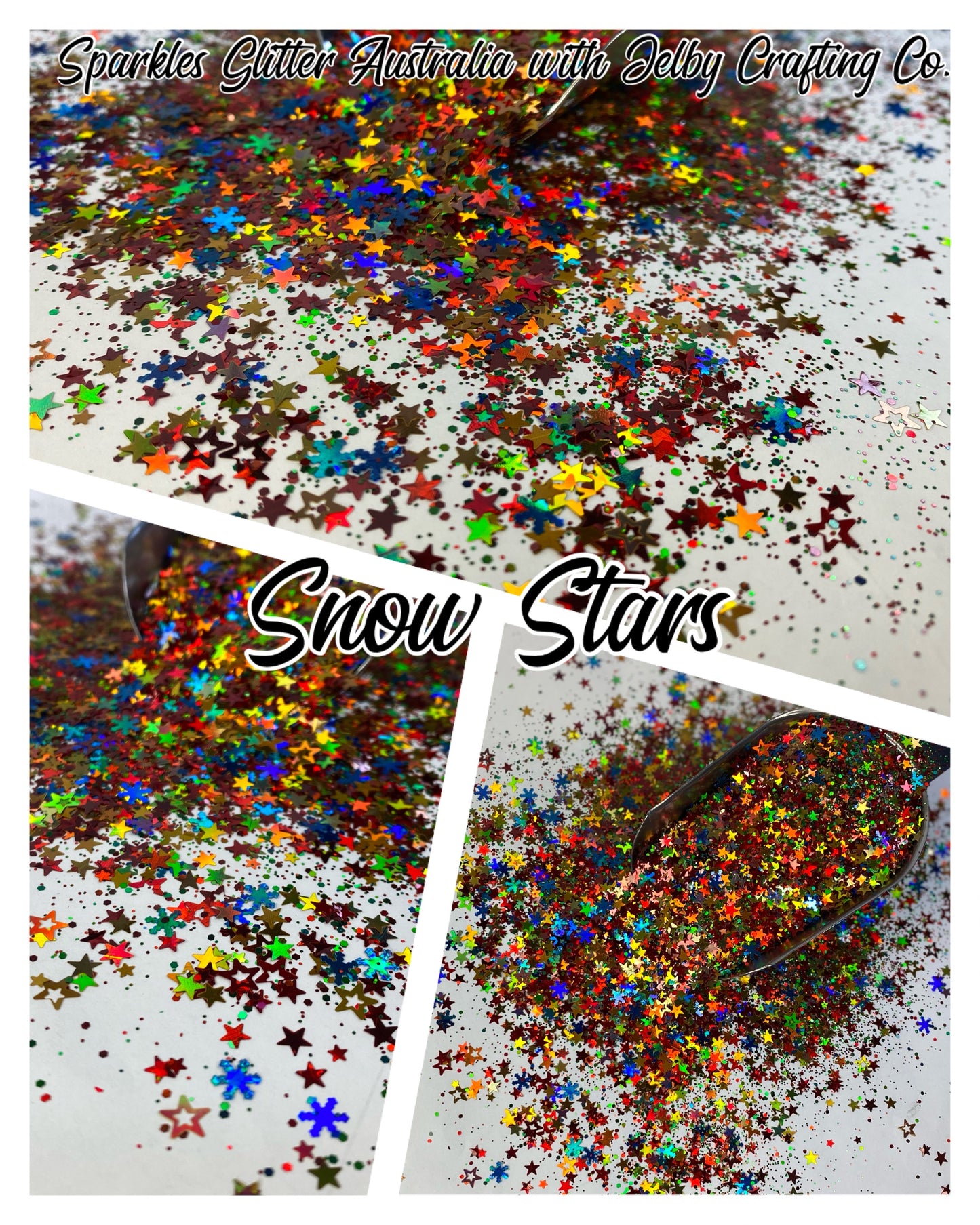 Snow Stars | Shape Glitter