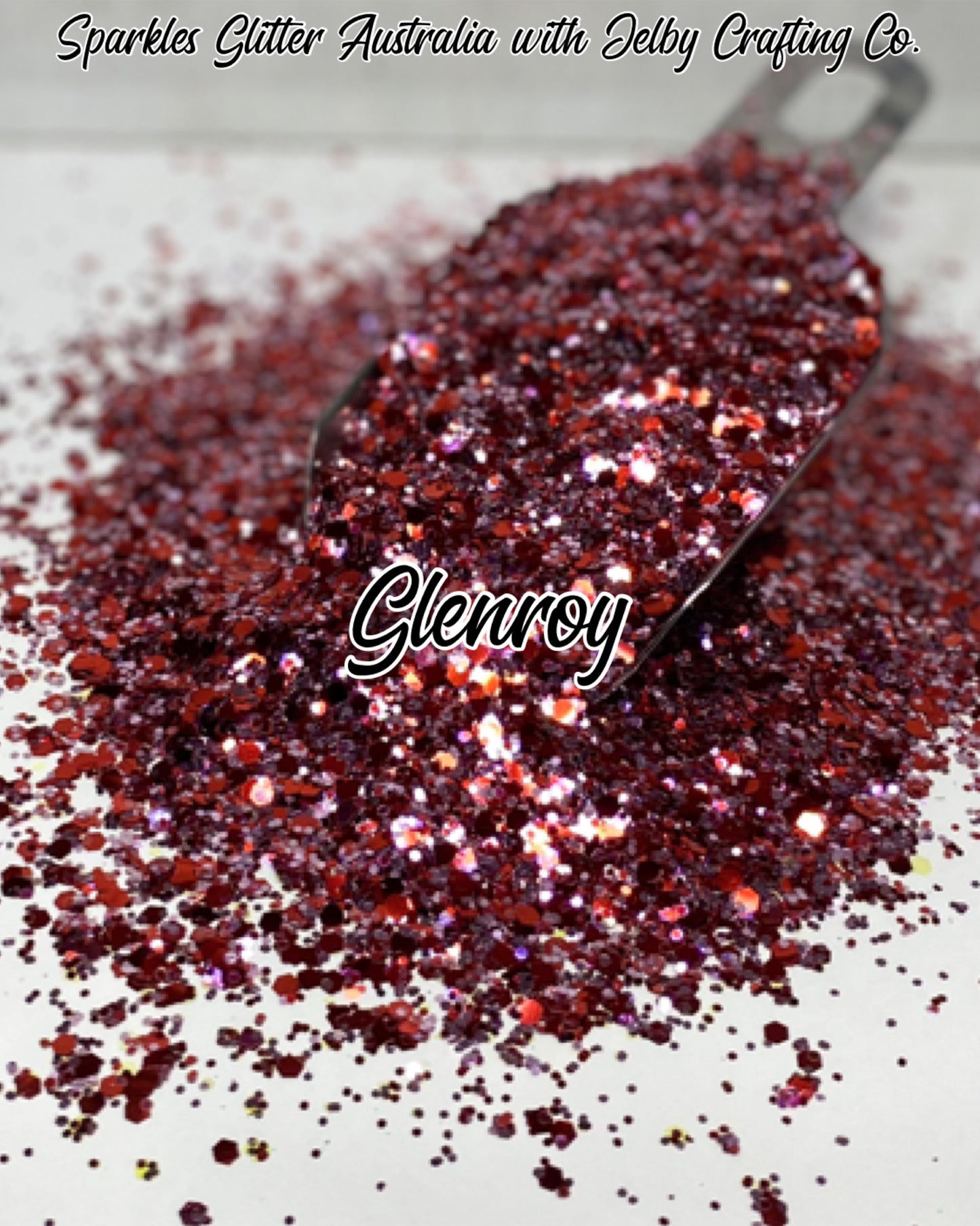 Glenroy | Custom Mixed Red Purple Chunky Glitter