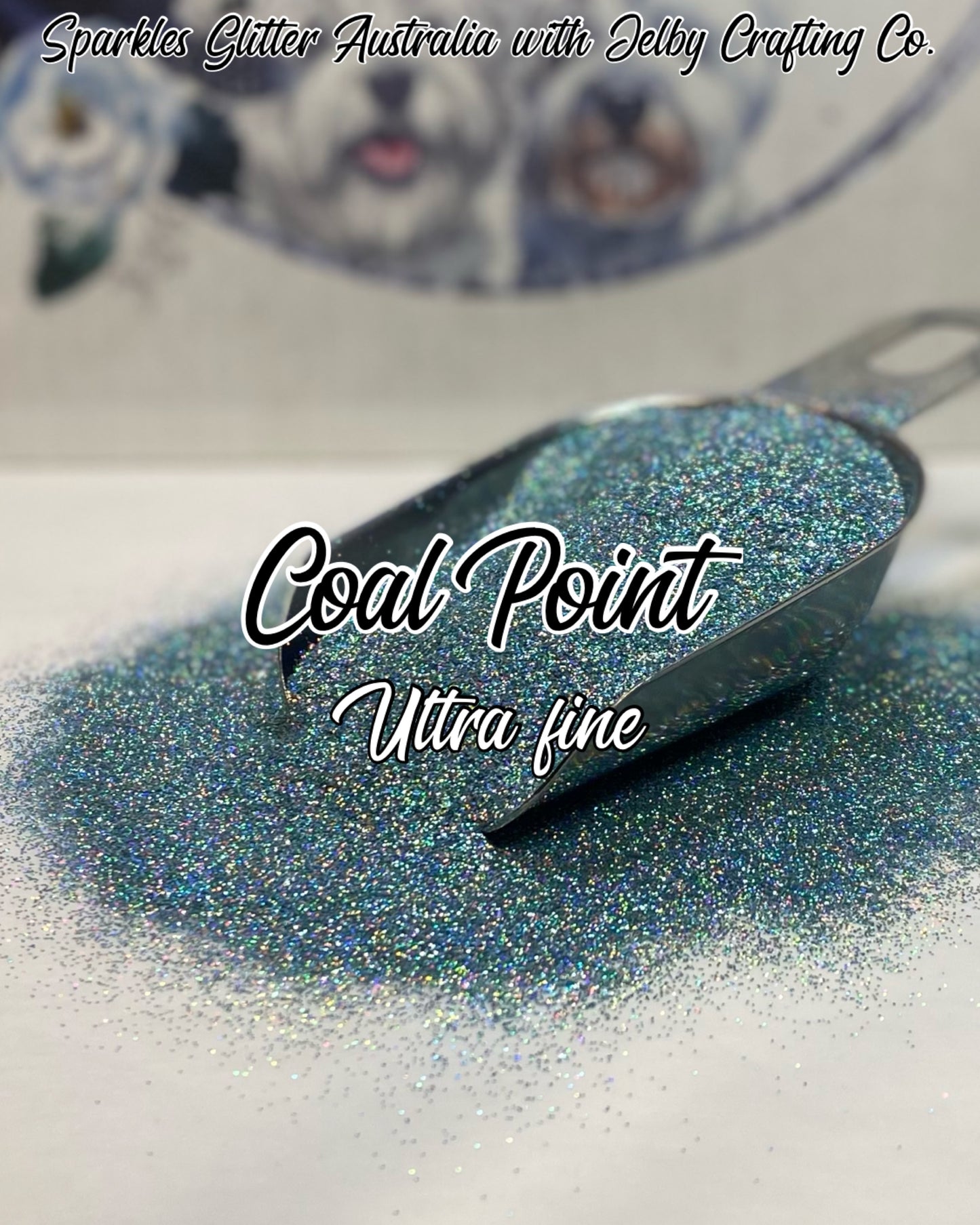 Coal Point | Ultra Fine Blue Holographic Glitter