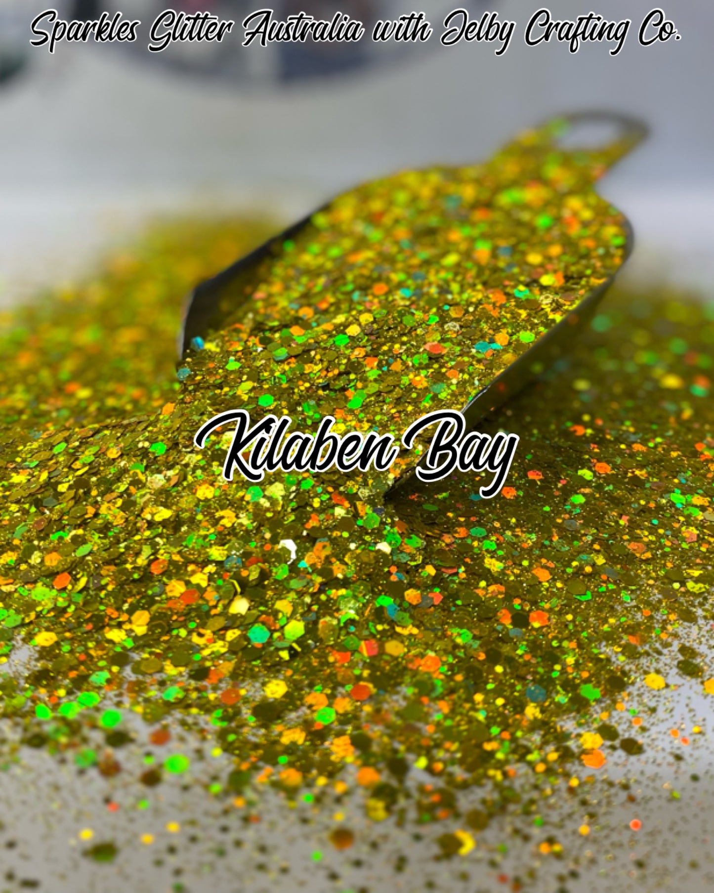 Kilaben Bay | Chunky Holographic Yellow Gold Glitter