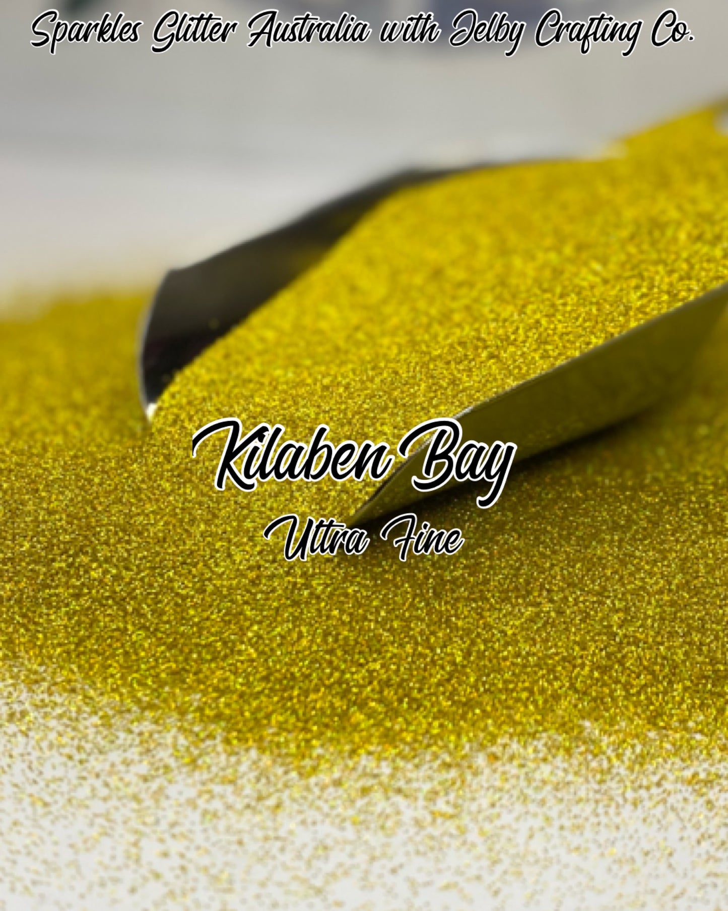 Kilaben Bay | Ultra Fine Holographic Yellow Gold Glitter