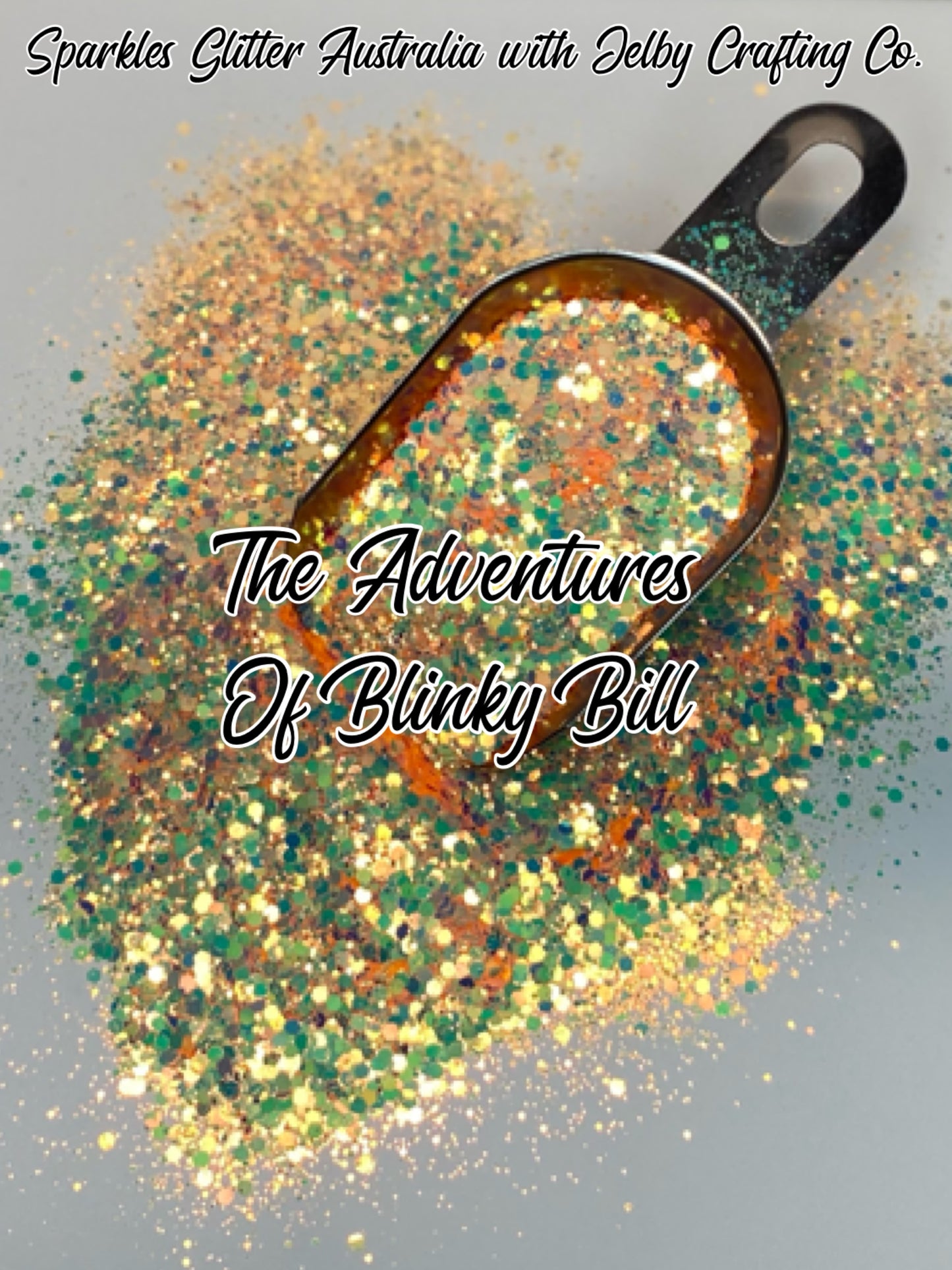The Adventures of Blinky Bill | UV Glow Orange Chunky Glitter