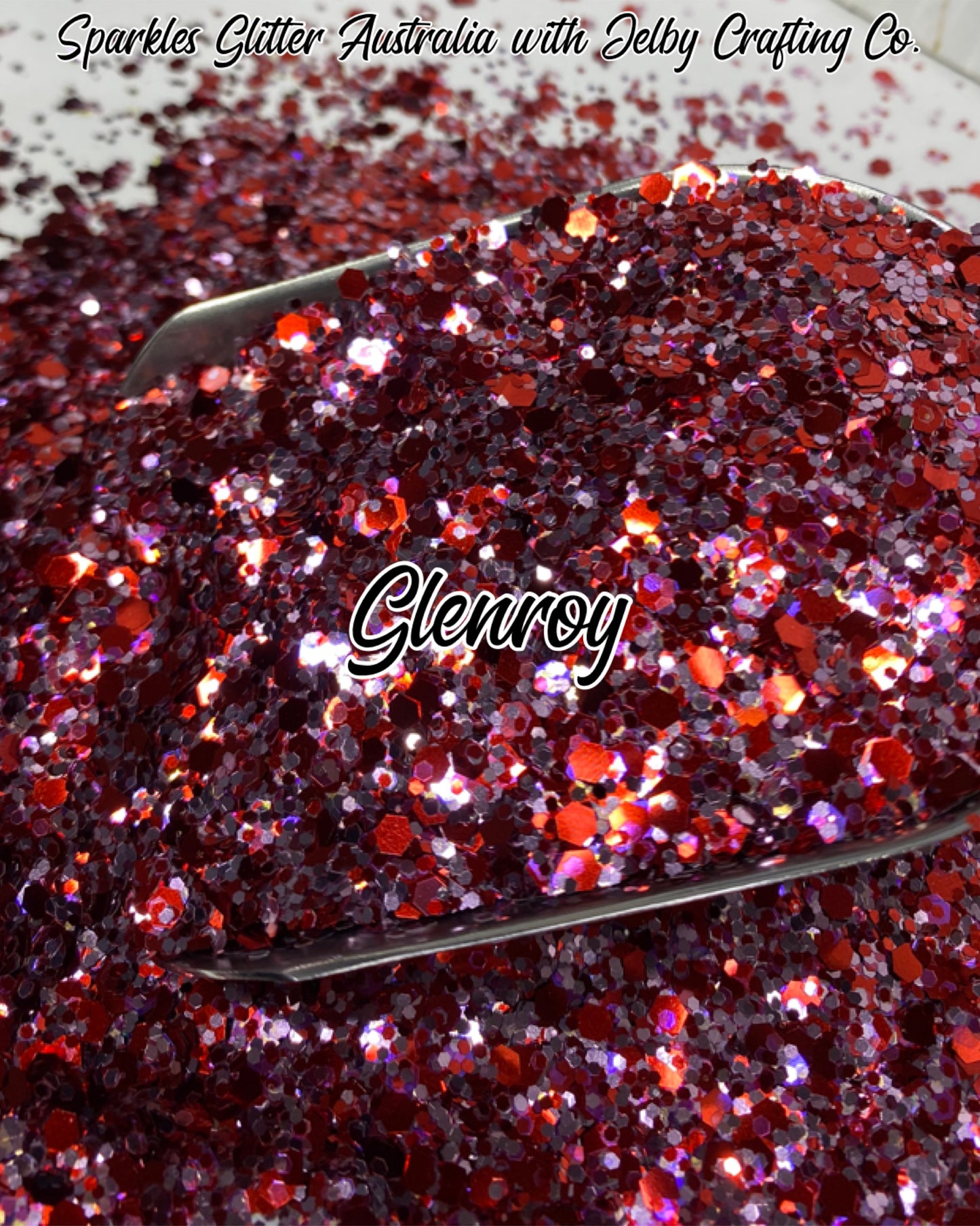 Glenroy | Custom Mixed Red Purple Chunky Glitter