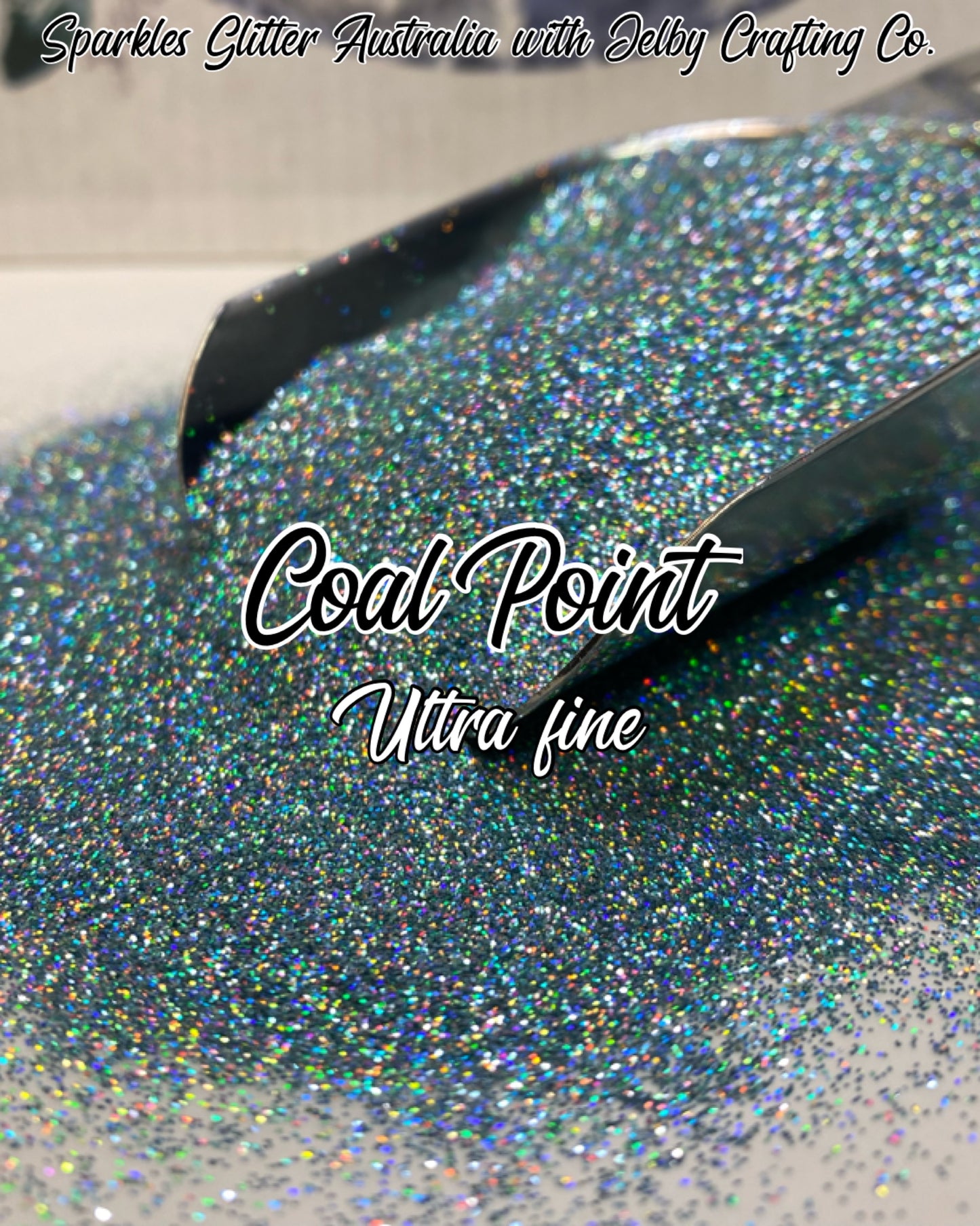Coal Point | Ultra Fine Blue Holographic Glitter
