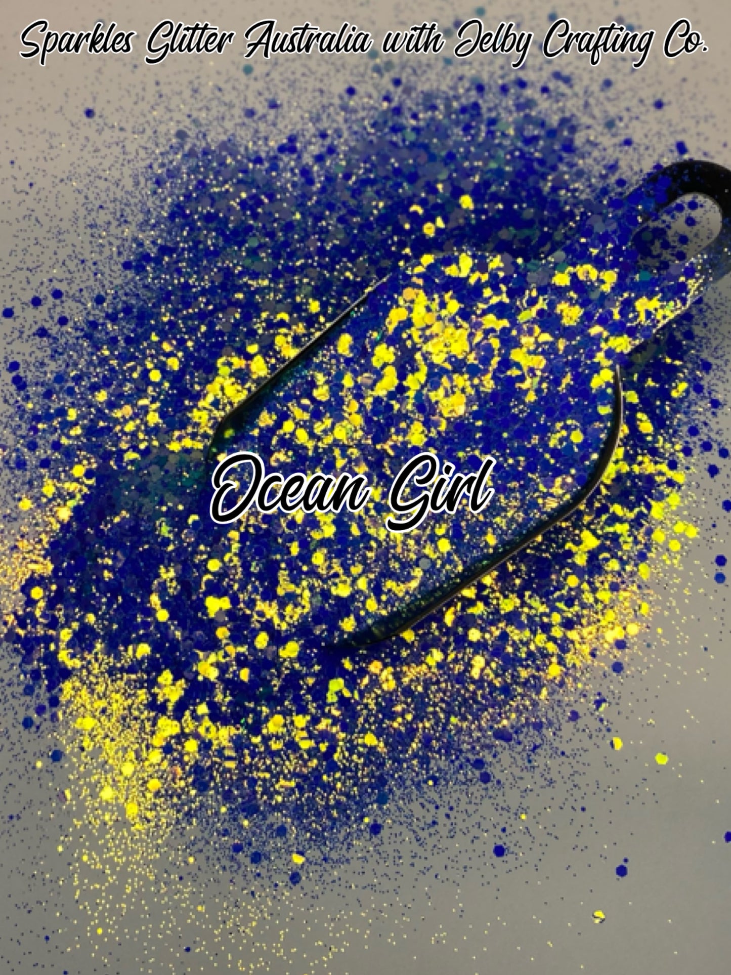 Ocean Girl | UV Glow Blue Chunky Glitter