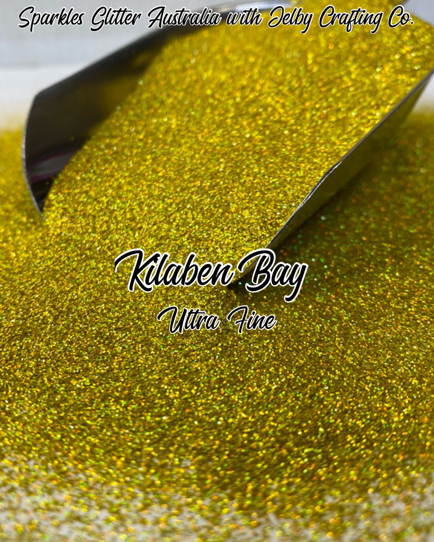 Kilaben Bay | Ultra Fine Holographic Yellow Gold Glitter