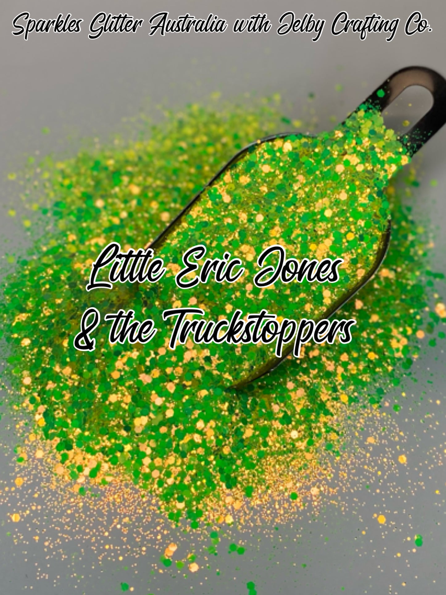 Little Eric Jones & The Truckstoppers | UV Glow Yellow Chunky Glitter