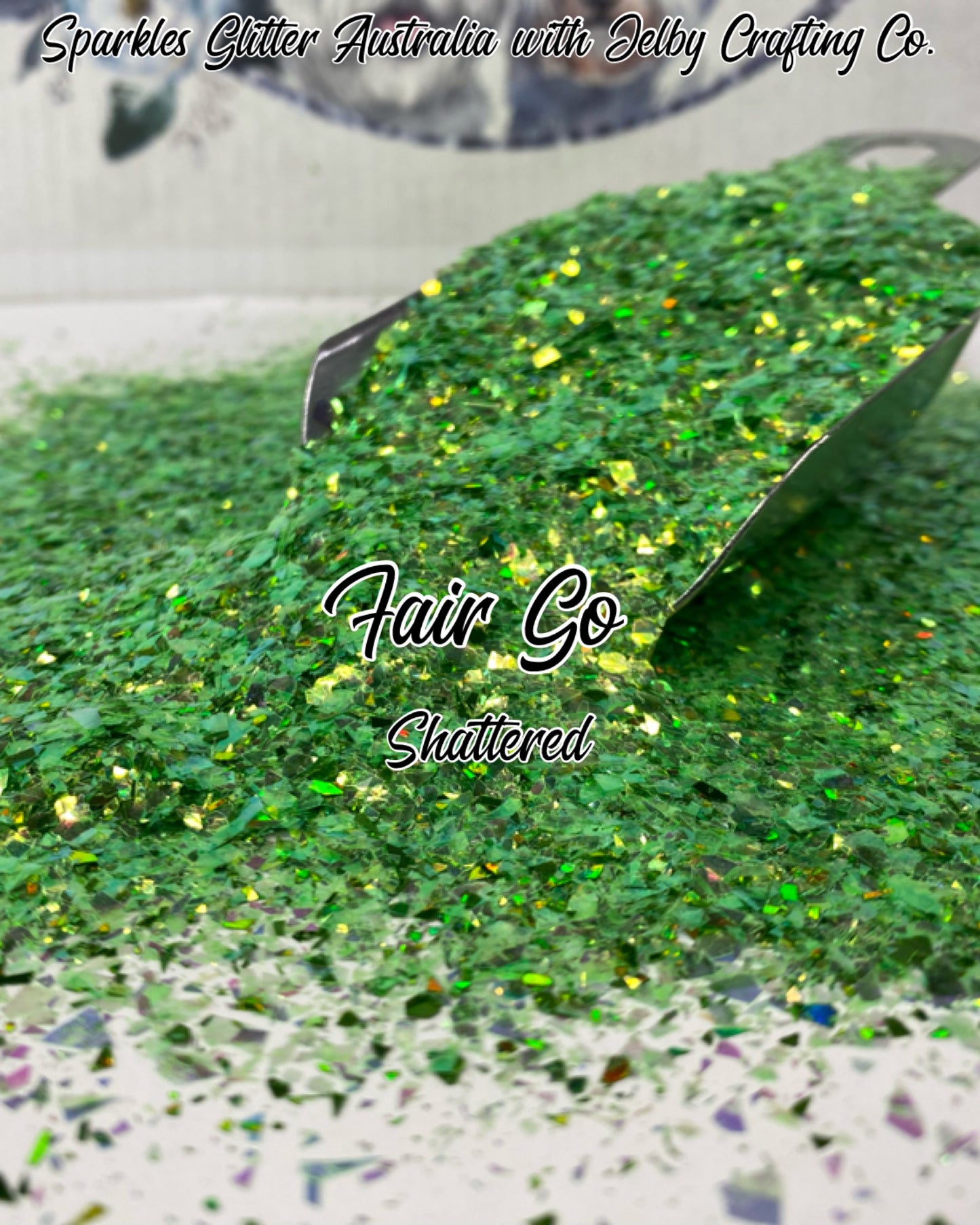 Fair Go | Custom Mixed Green Shattered Glitter