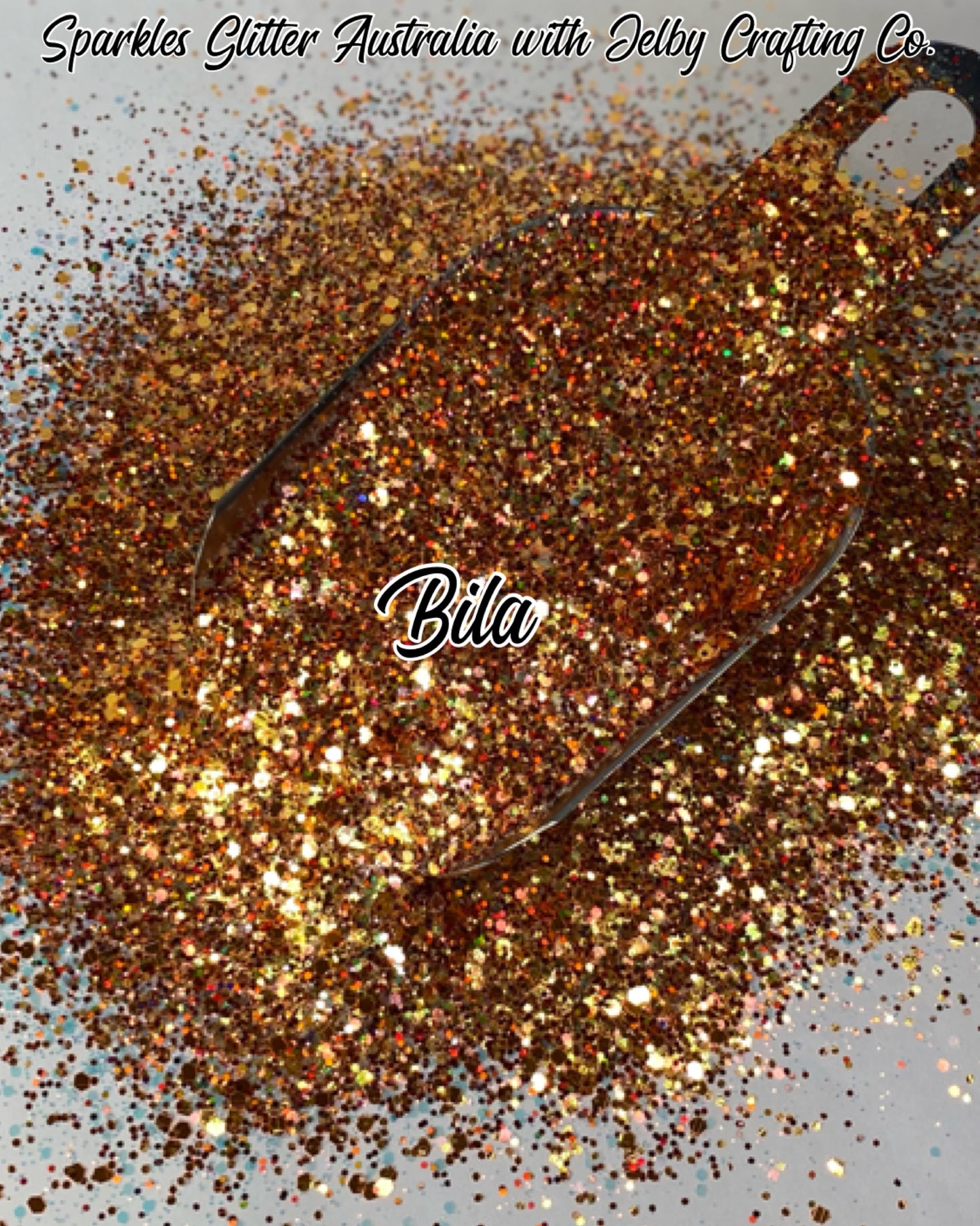Bila | Orange Chunky Custom Mixed Holographic Glitter