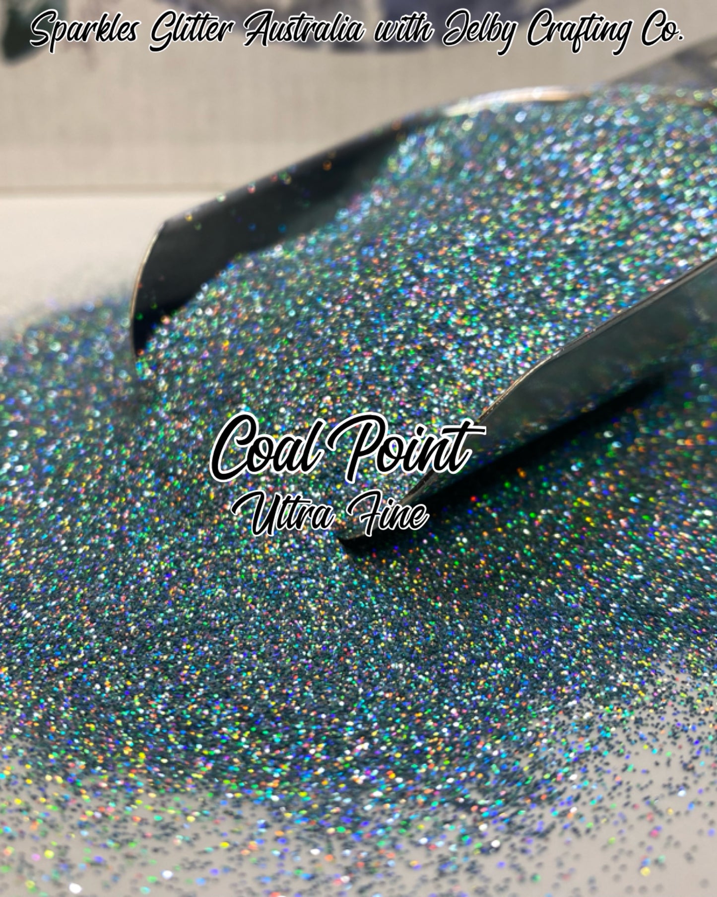 Coal Point | Ultra Fine Blue Holographic Glitter