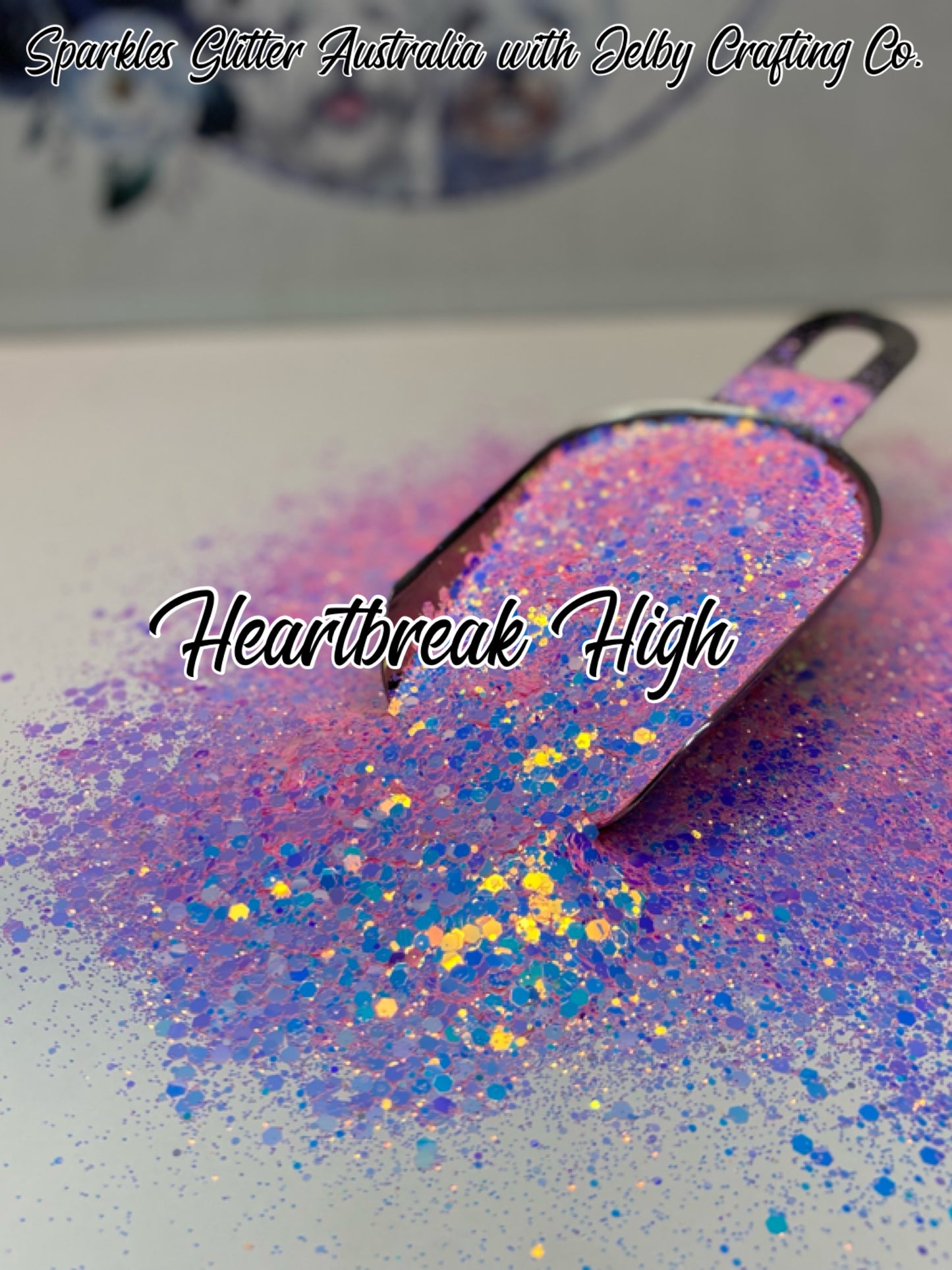 Heartbreak High | UV Glow Pink Chunky Glitter