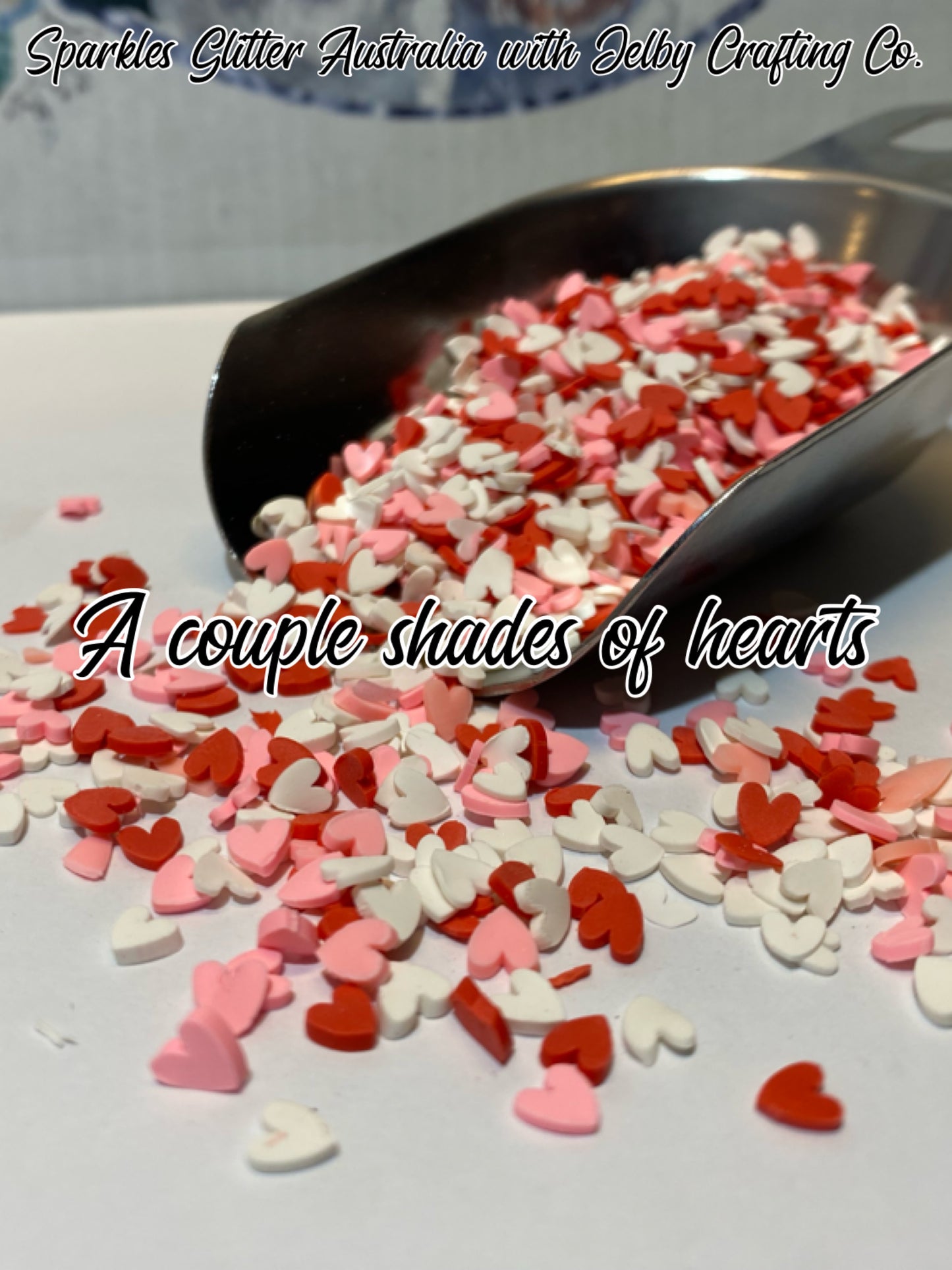 A Couple Shades Of Hearts | Polymer Clay Slice Mix