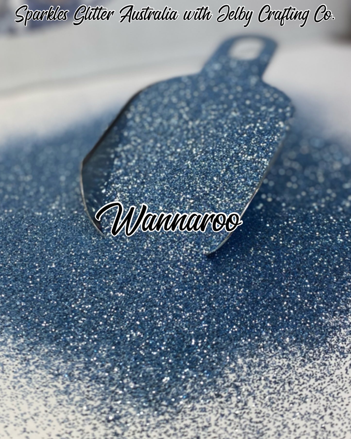 Wannaroo | Metallic Fine Cut Blue Glitter
