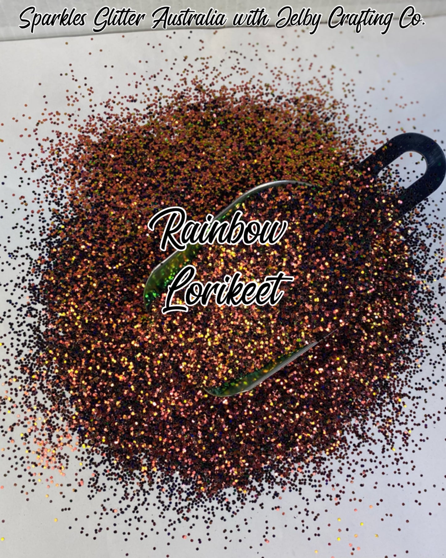 Rainbow Lorikeet | Small Chunky Colour Shift Glitter