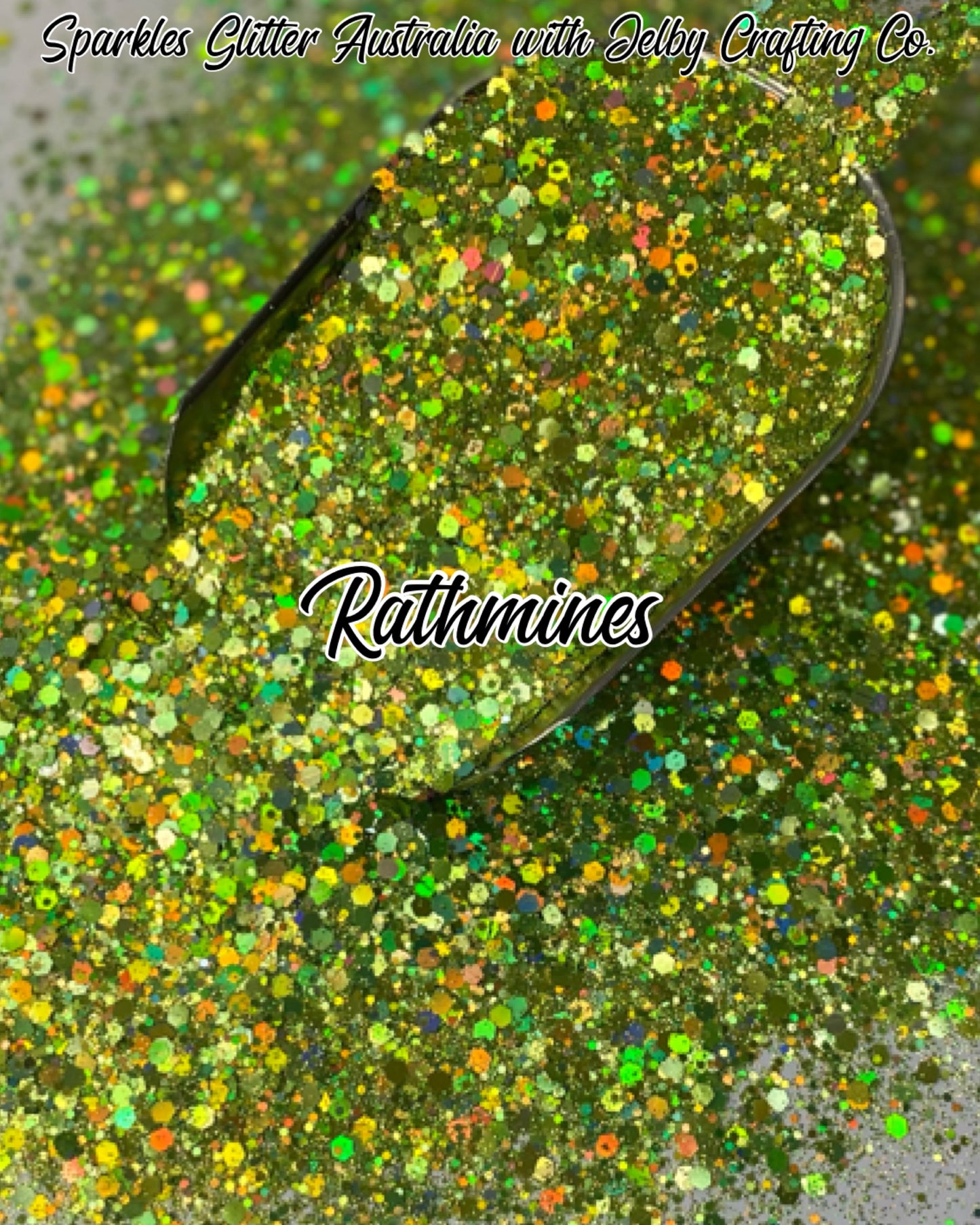 Rathmines | Chunky Holographic Green Glitter
