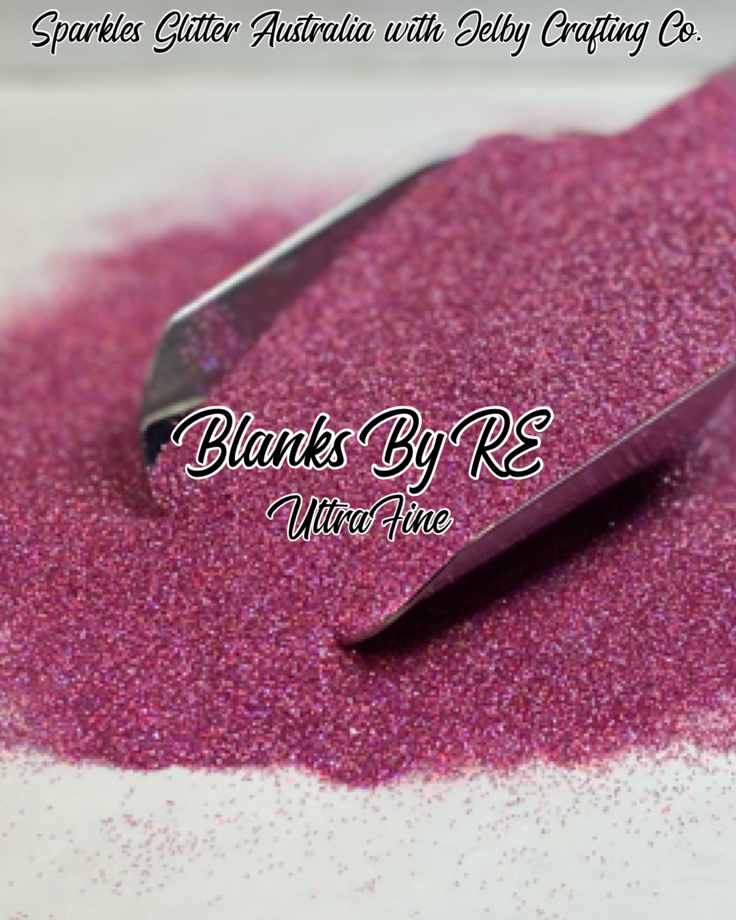 Blanks By RE | Ultra Fine Holographic Pink Glitter