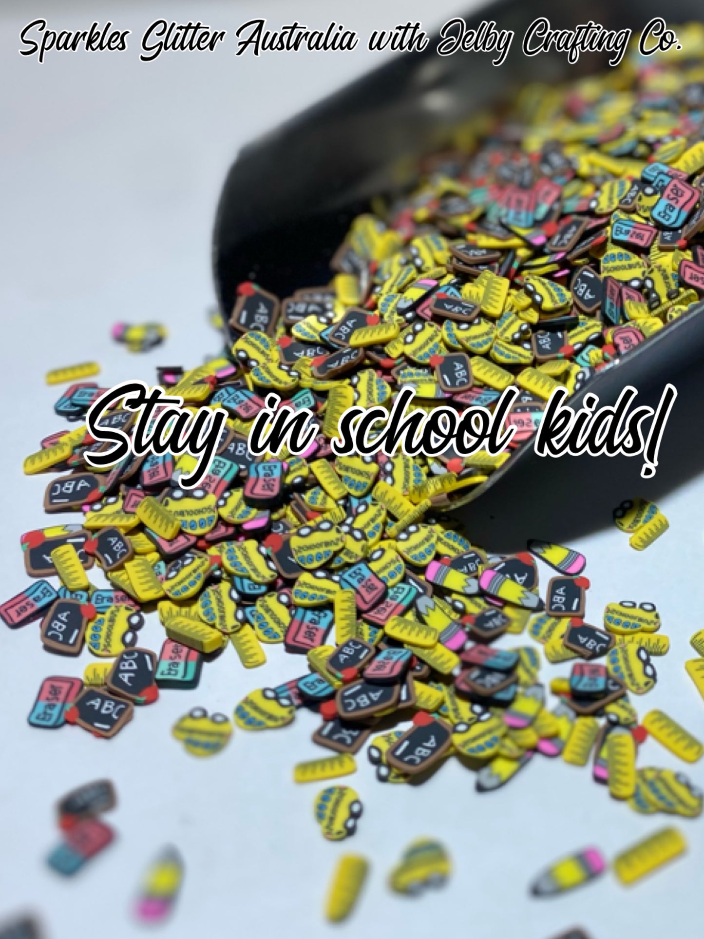 Stay In School Kids! | Polymer Clay Slices