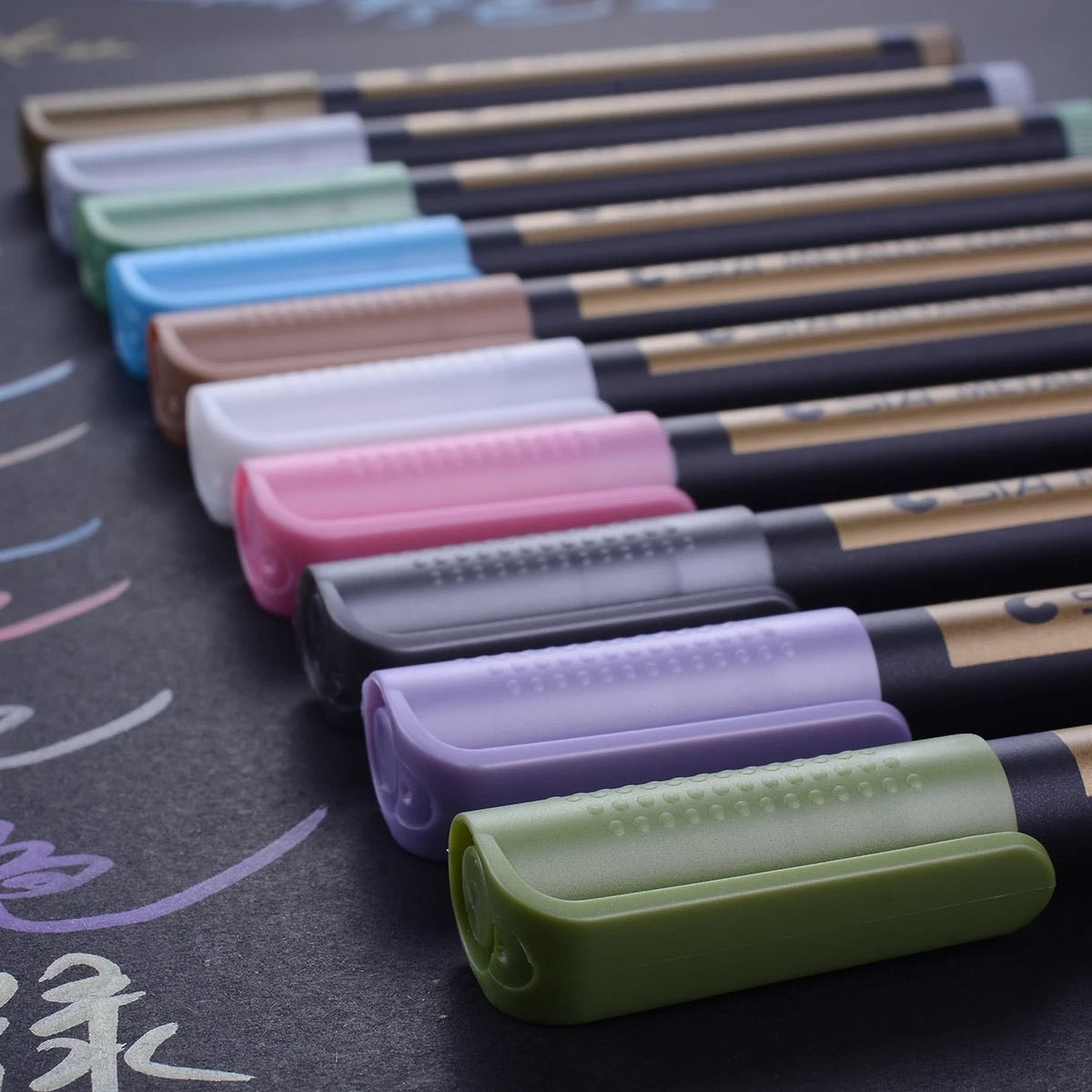Set of 20 Metallic Permanent Markers