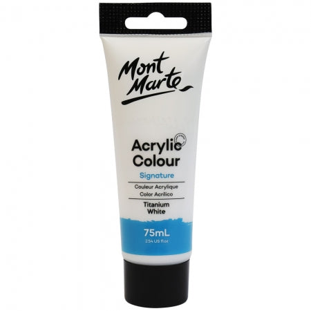 Mont Marte Acrylic Paint 75ml - Titanium White