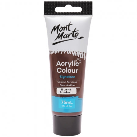 Mont Marte Acrylic Paint 75ml - Burnt Umber