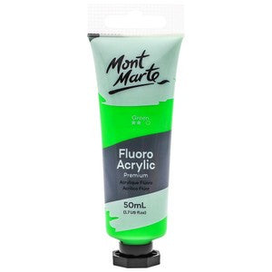 Mont Marte Fluoro Acrylic Paint 50ml - Green