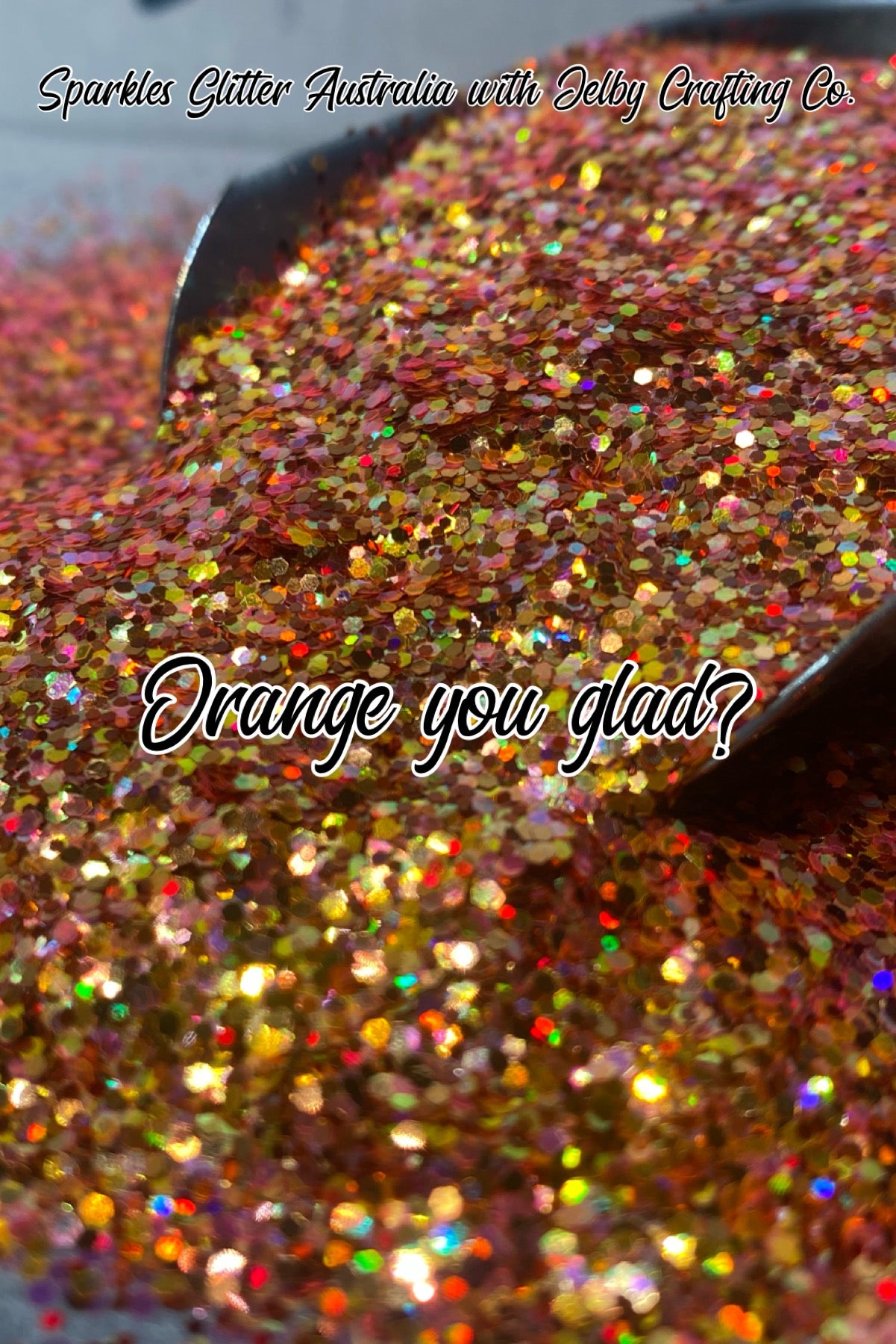 Orange You Glad? | Custom Mixed Orange Small Chunky Glitter