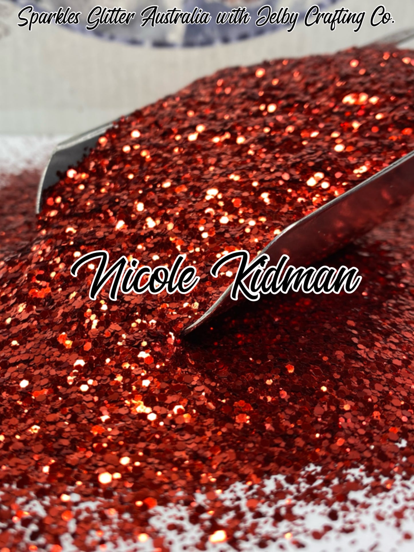 Nicole Kidman | Custom Mixed Red Metallic Glitter
