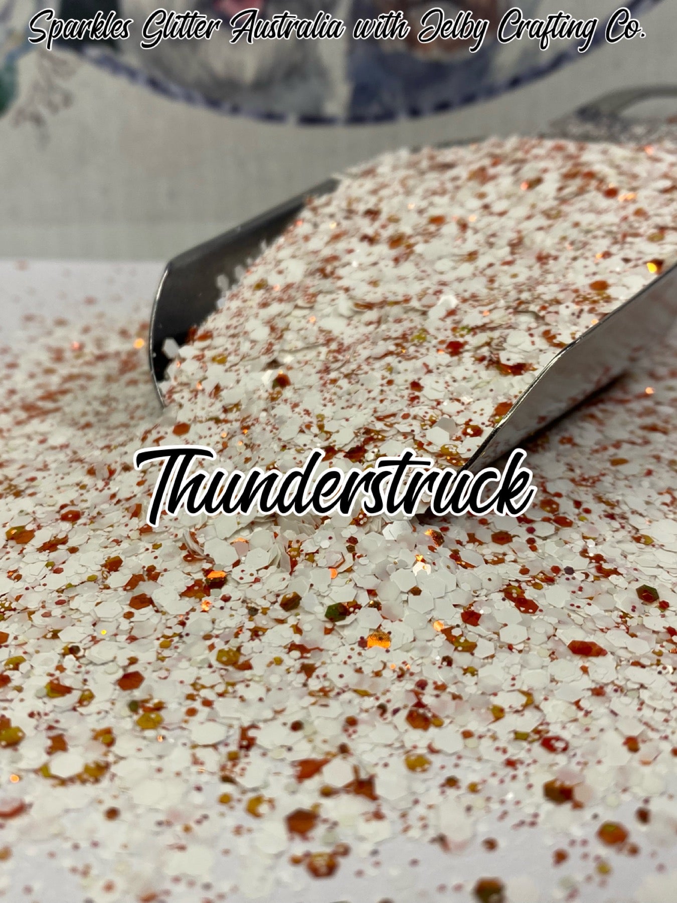 Thunderstruck | Chunky White Mixed Glitter