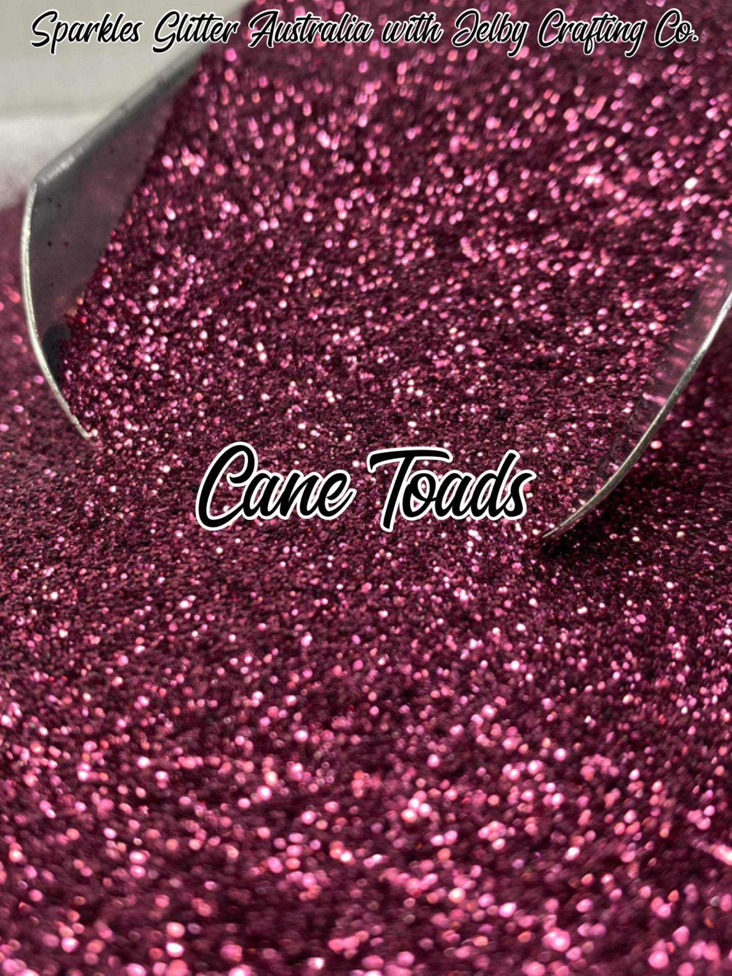 Cane Toads | Custom Mixed Dark Red Fine Cut Glitter