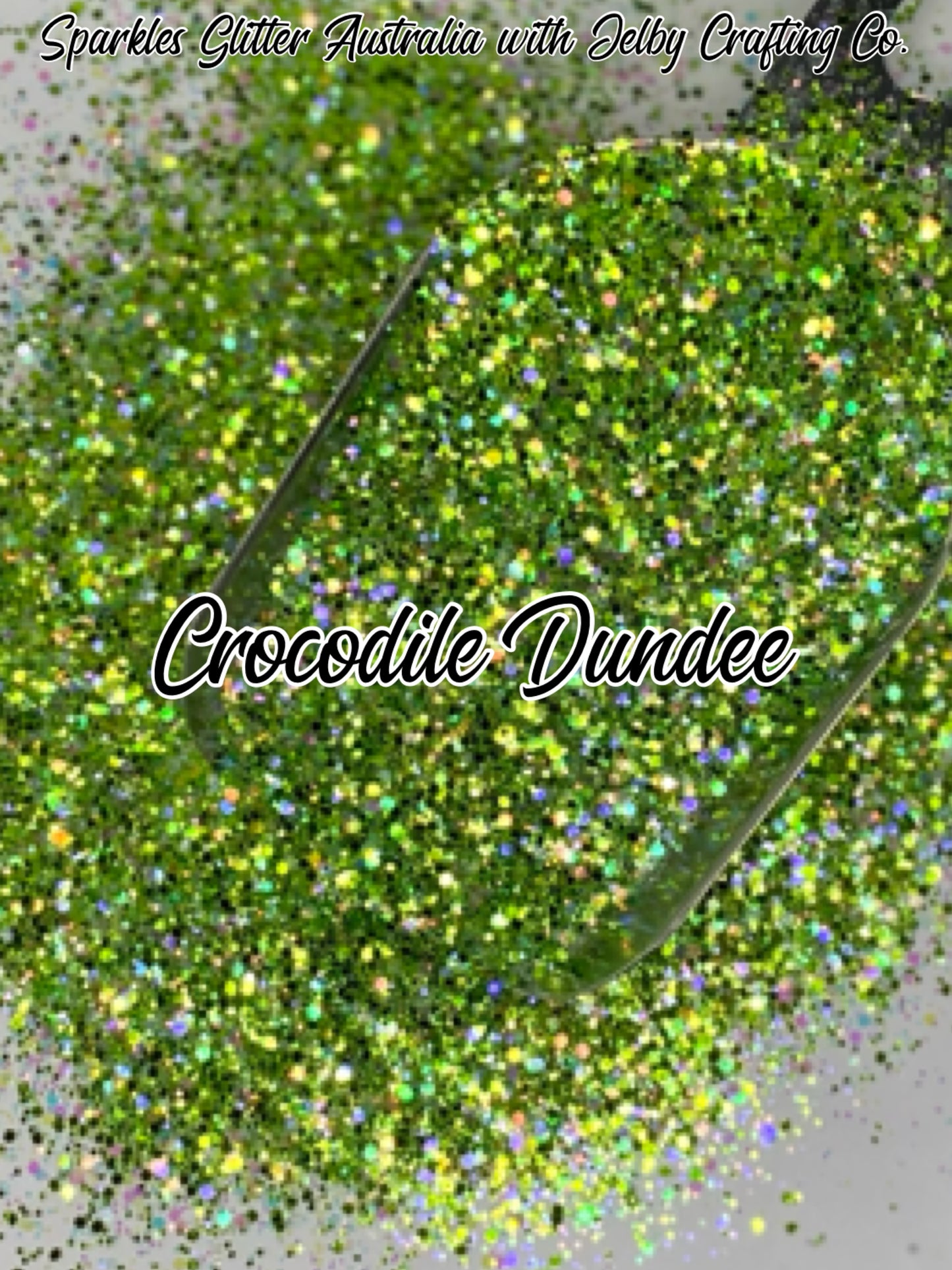 Crocodile Dundee | Green Custom Mixed Small Chunky Glitter