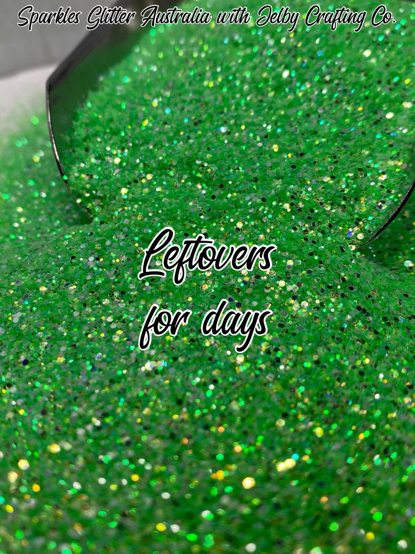 Leftovers for days | Custom Mixed Green Small Chunky Glitter