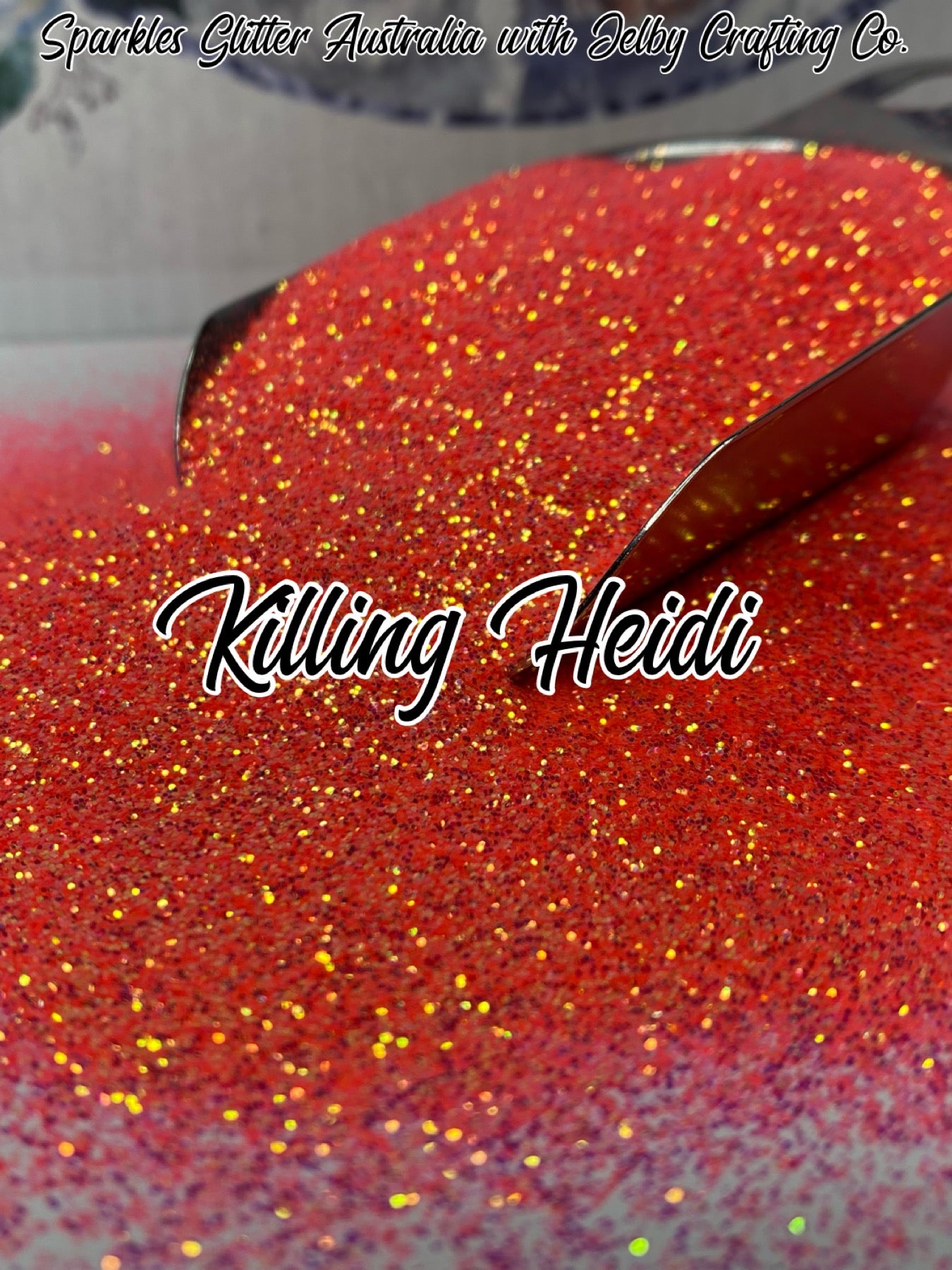 Killing Heidi | Iridescent Orange Pink Fine Cut Glitter