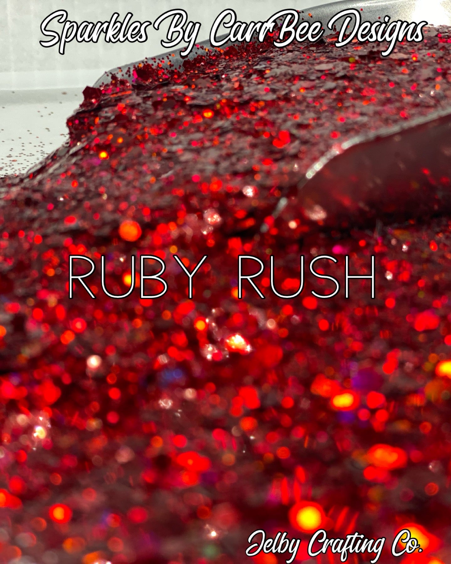 Ruby Rush | Red Holographic Chunky Glitter