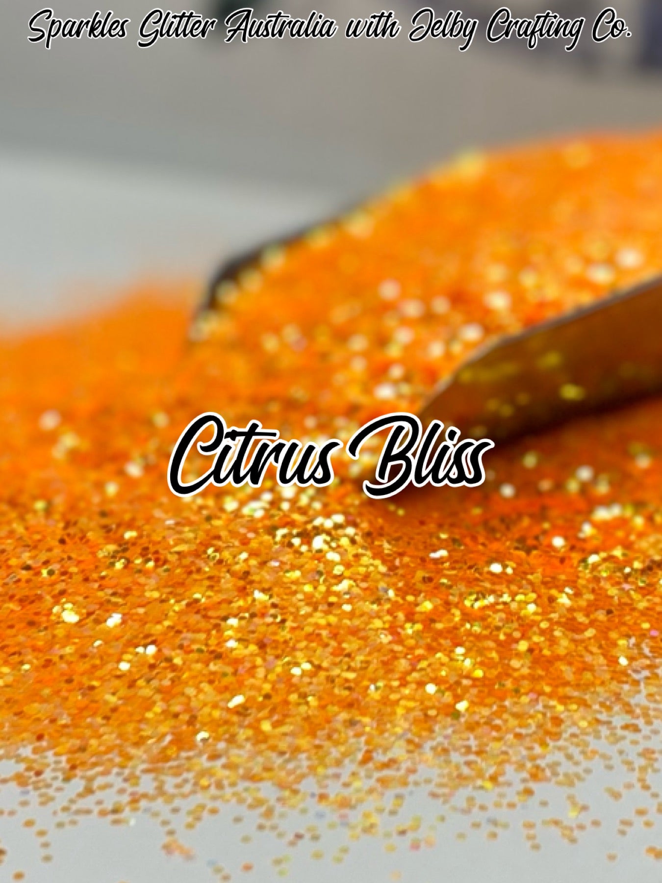 Citrus Bliss | Orange Iridescent Small Chunky Glitter