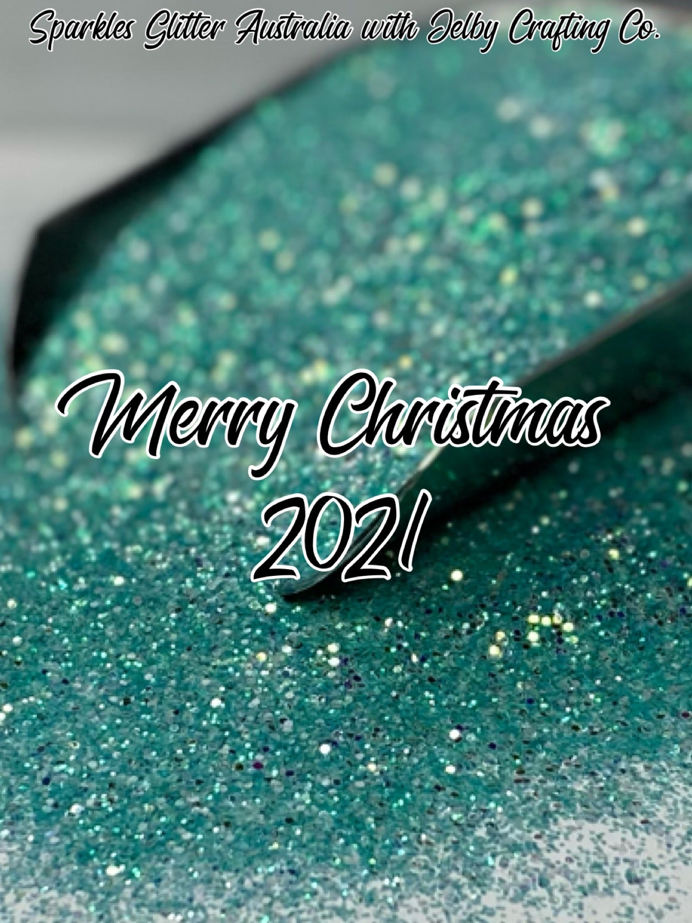 Merry Christmas 2021 | Custom Mixed Green Small Chunky Glitter