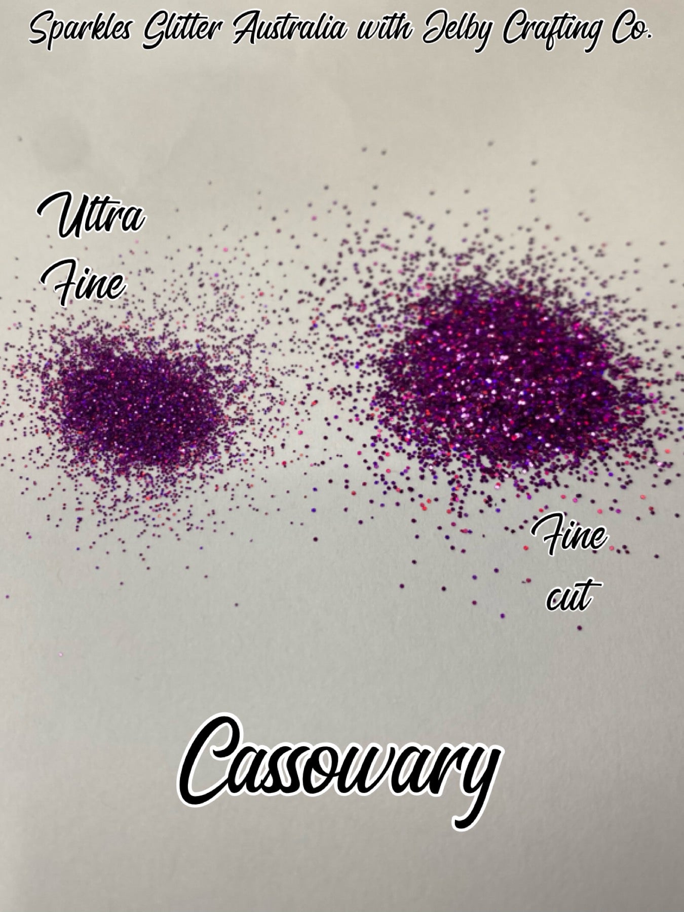 Cassowary | Fine Cut | Purple Holographic Glitter