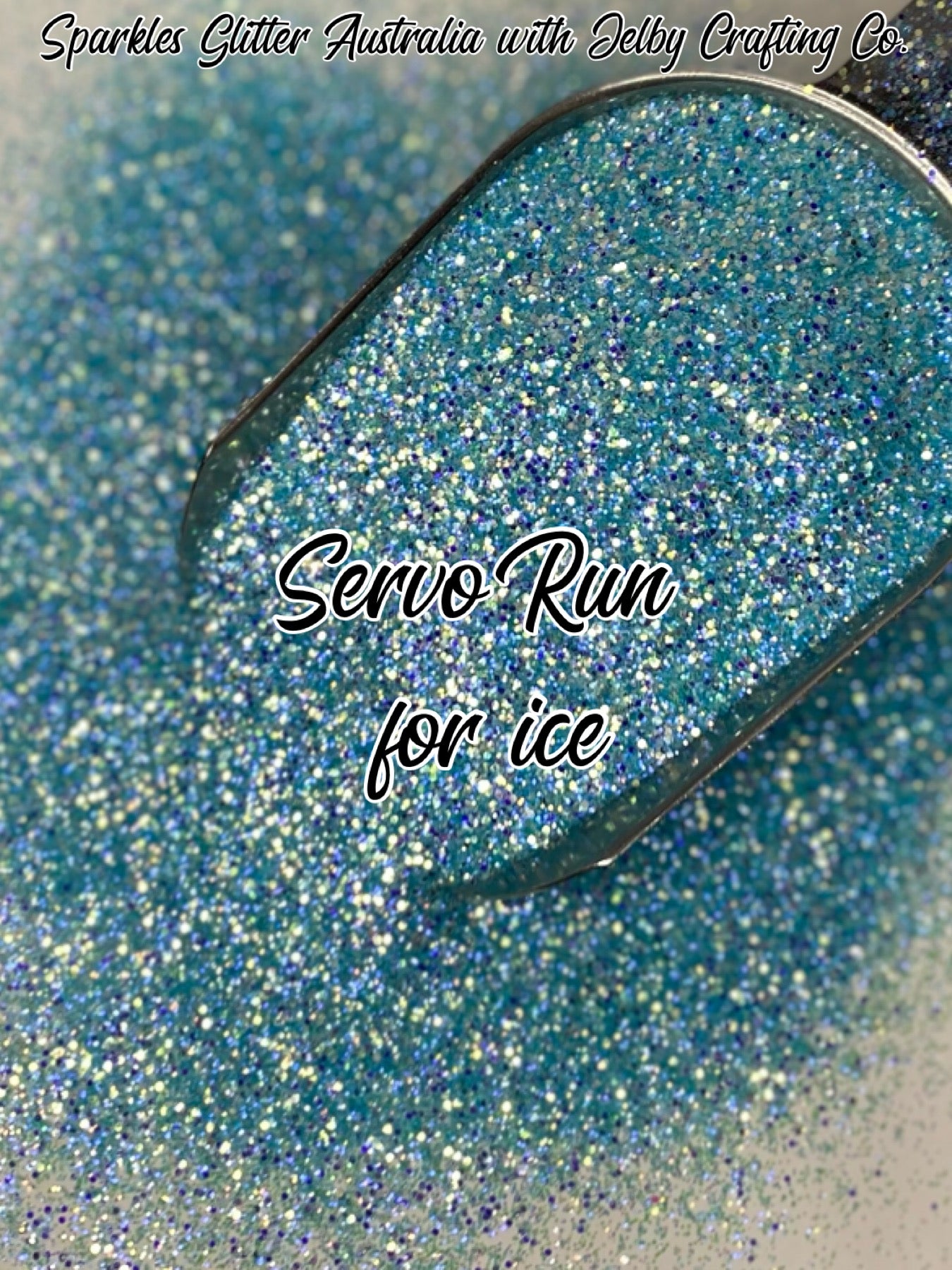 Servo Run for Ice | Custom Mixed Blue Small Chunky Glitter