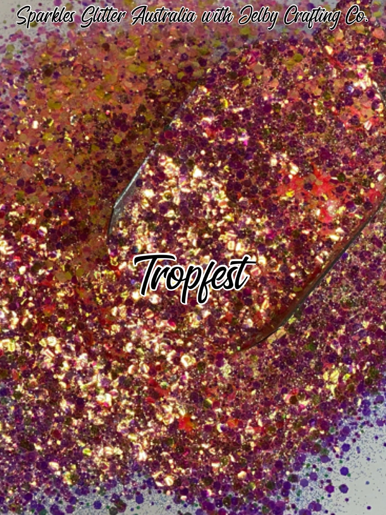 Tropfest | Pink Iridescent Chunky Glitter