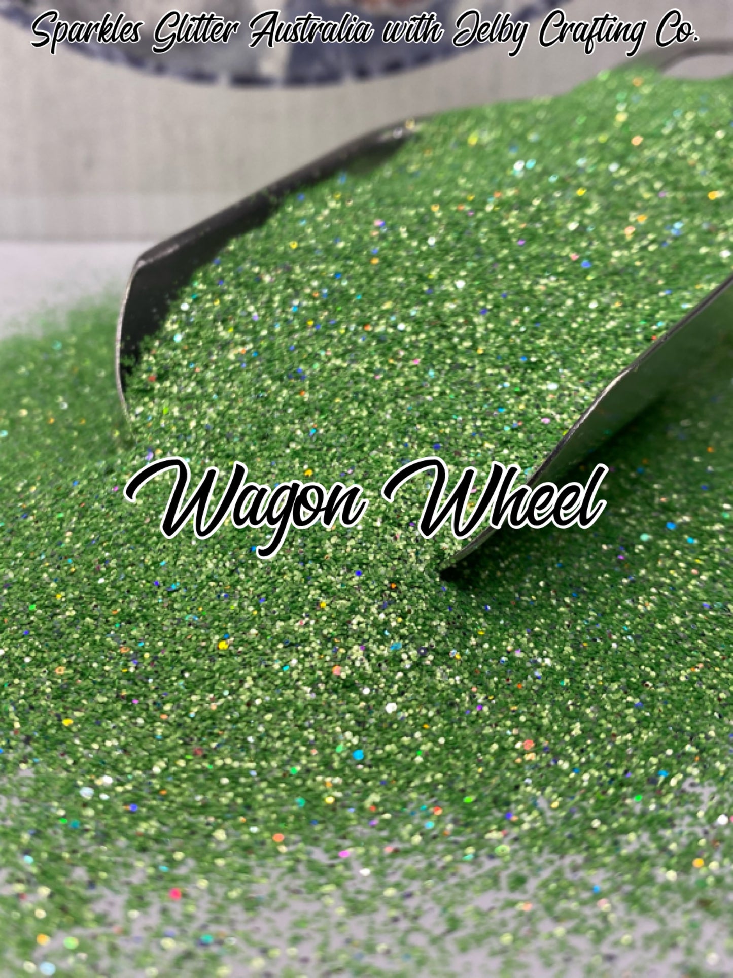 Wagon Wheel | Custom Mixed Green Fine Cut Glitter