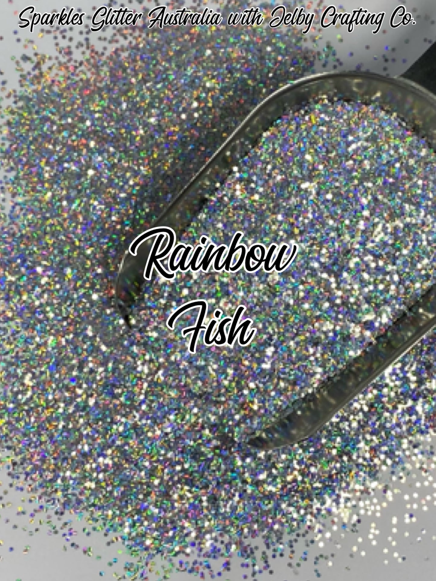 Rainbow Fish | Silver Small Chunky Holographic Glitter