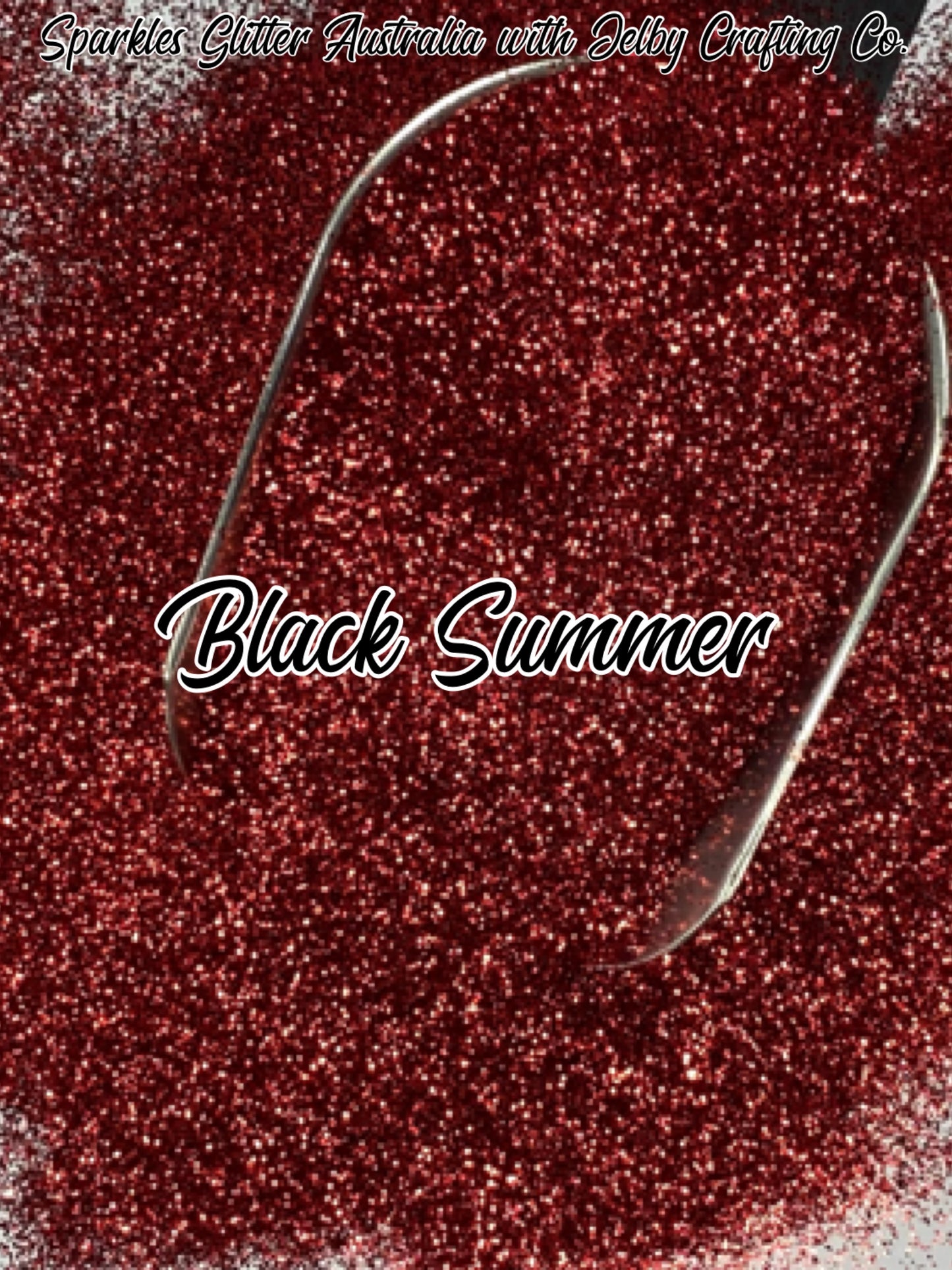 Black Summer | Red Metallic Fine Cut Glitter