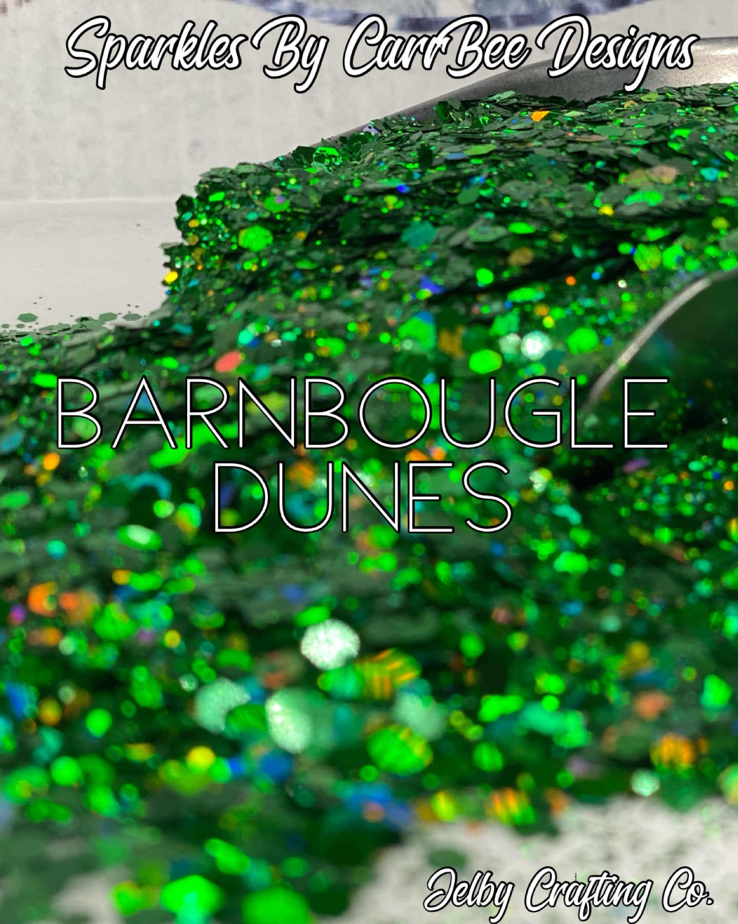 Barnbougle Dunes | Chunky Green Holographic Glitter