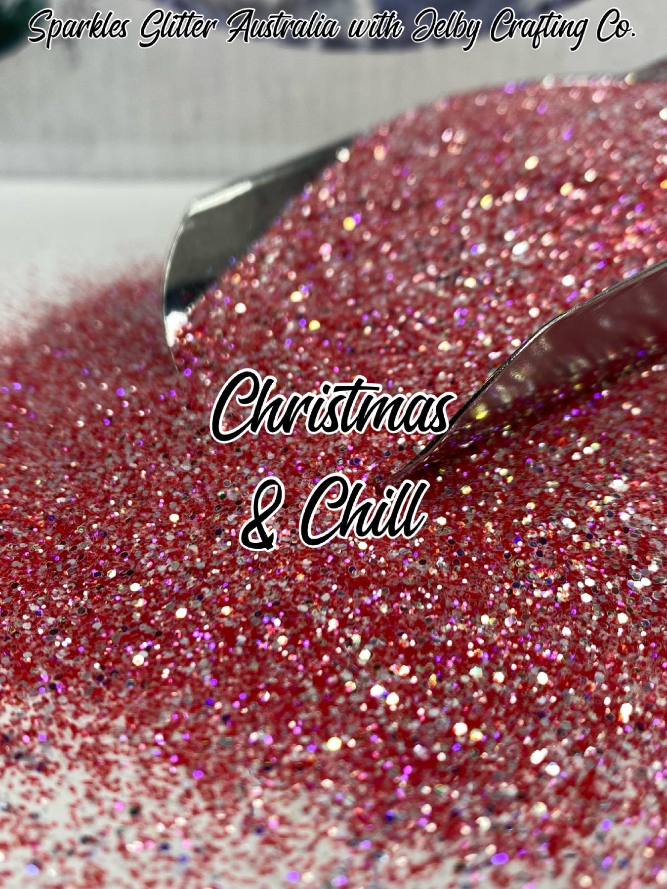 Christmas & Chill | Custom Mixed Red Small Chunky Glitter