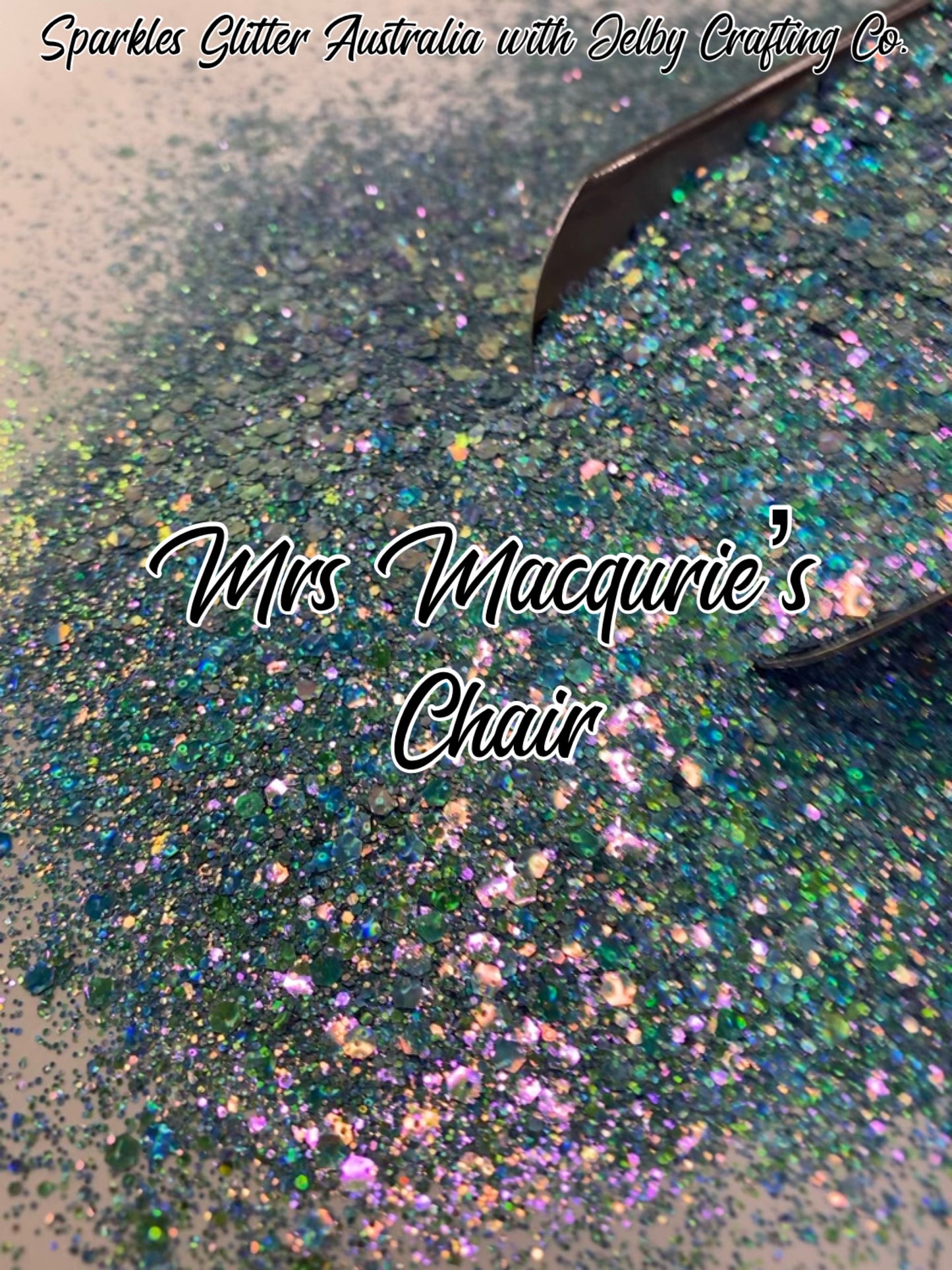Mrs Macquarie's Chair | Blue Chunky Holographic Opal Glitter