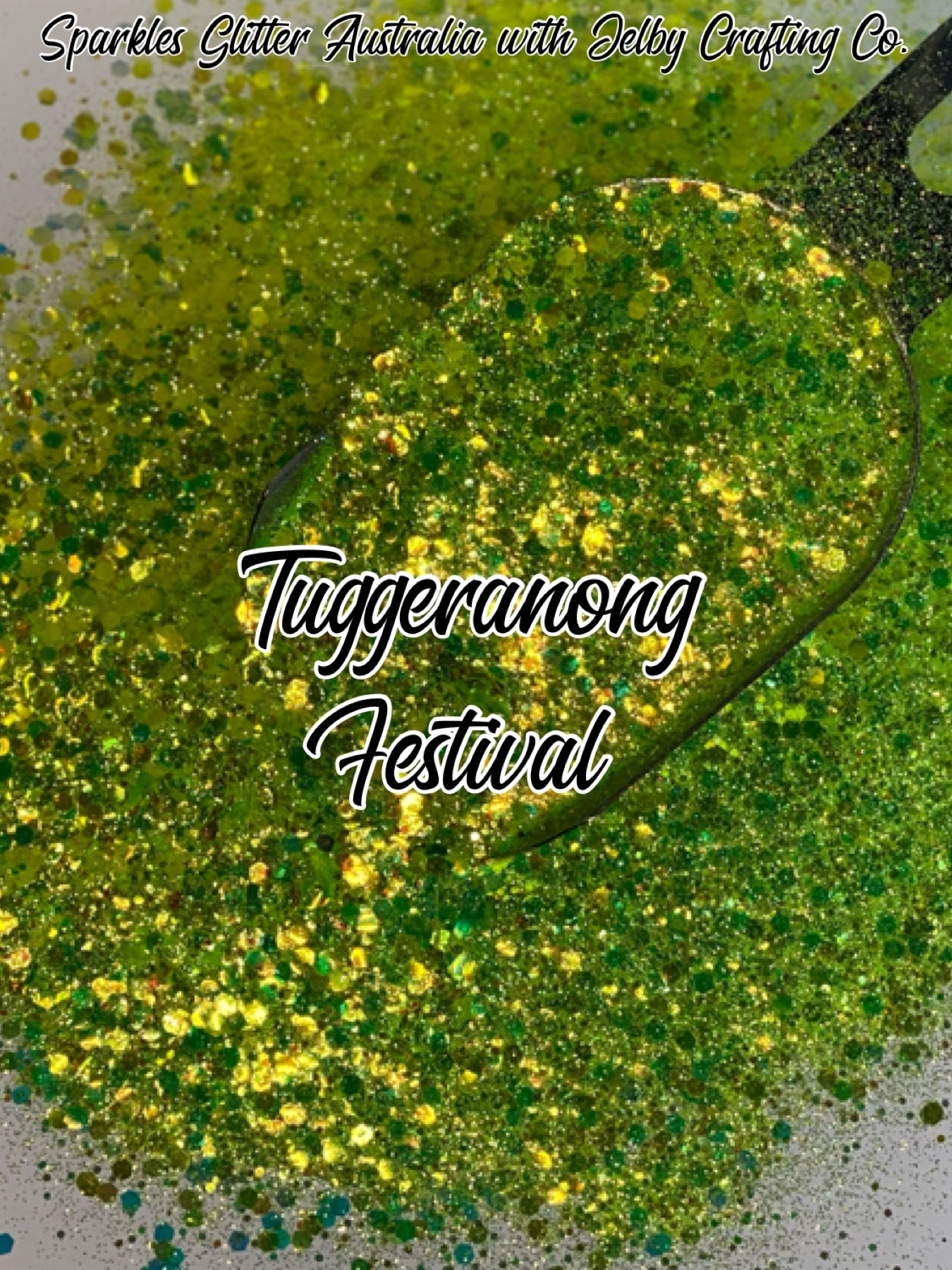 Tuggeranong Festival | Green Iridescent Chunky Glitter