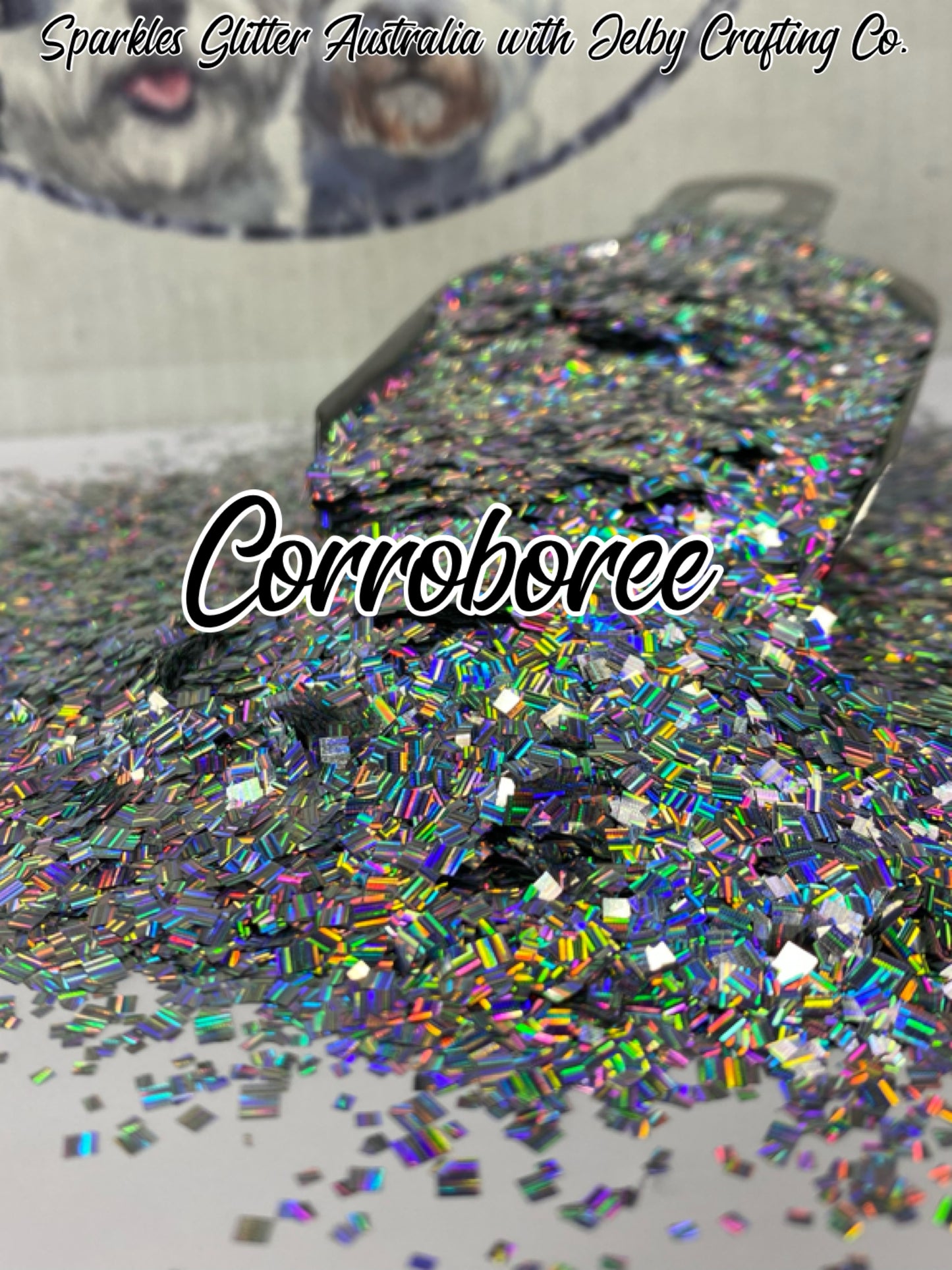 Corroboree | Silver Holographic Square Cut Glitter