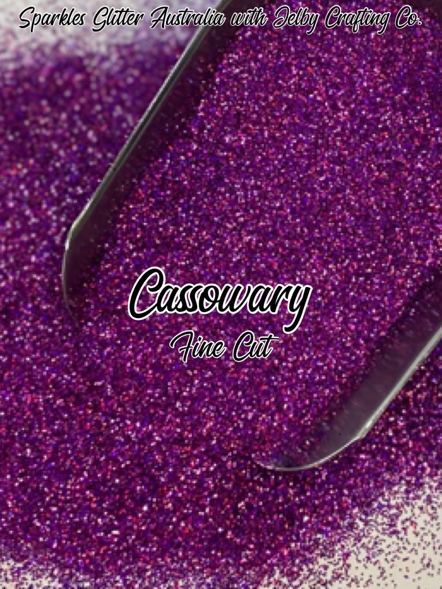 Cassowary | Fine Cut | Purple Holographic Glitter