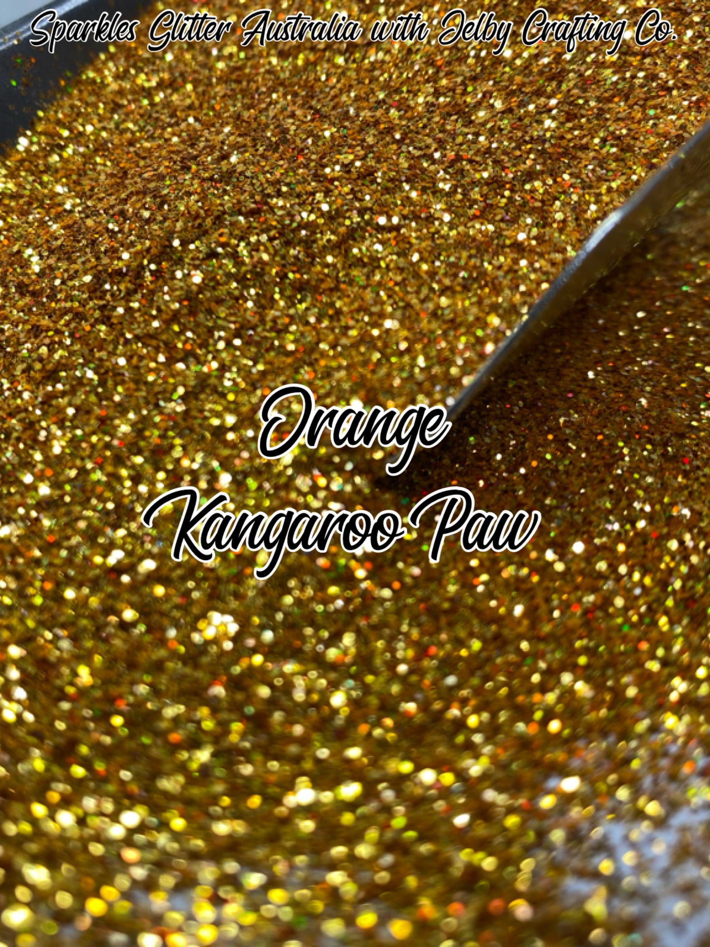 Orange Kangaroo Paw | Custom Mixed Orange Fine Cut Glitter