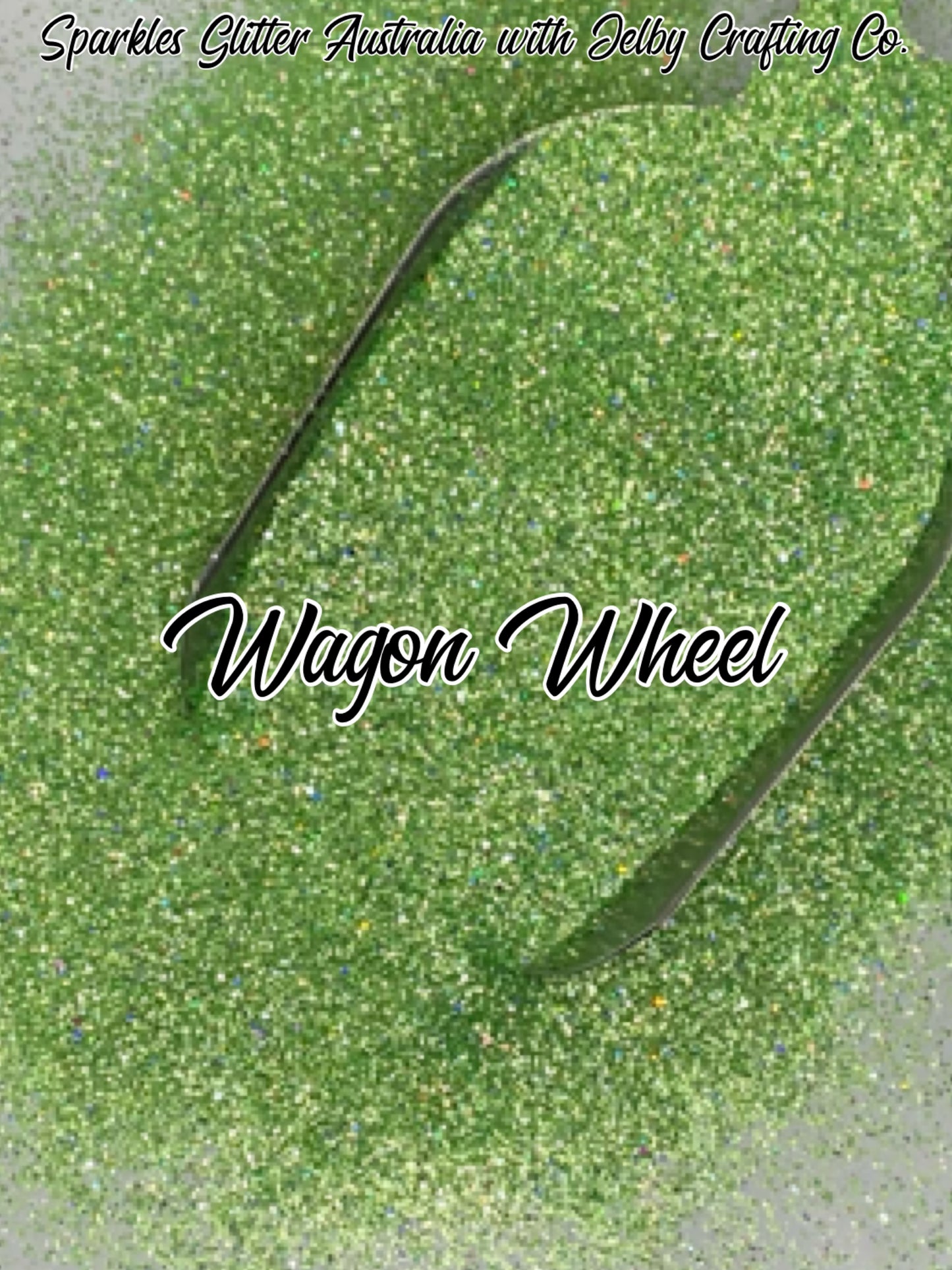 Wagon Wheel | Custom Mixed Green Fine Cut Glitter