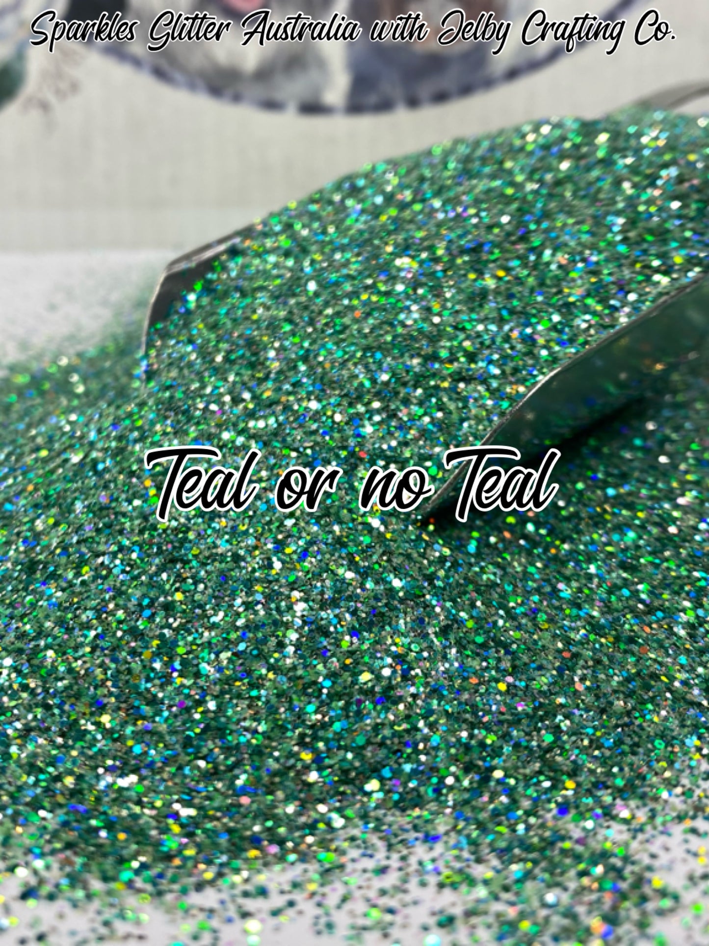 Teal or No Teal | Custom Mixed Green Teal Fine Cut Glitter